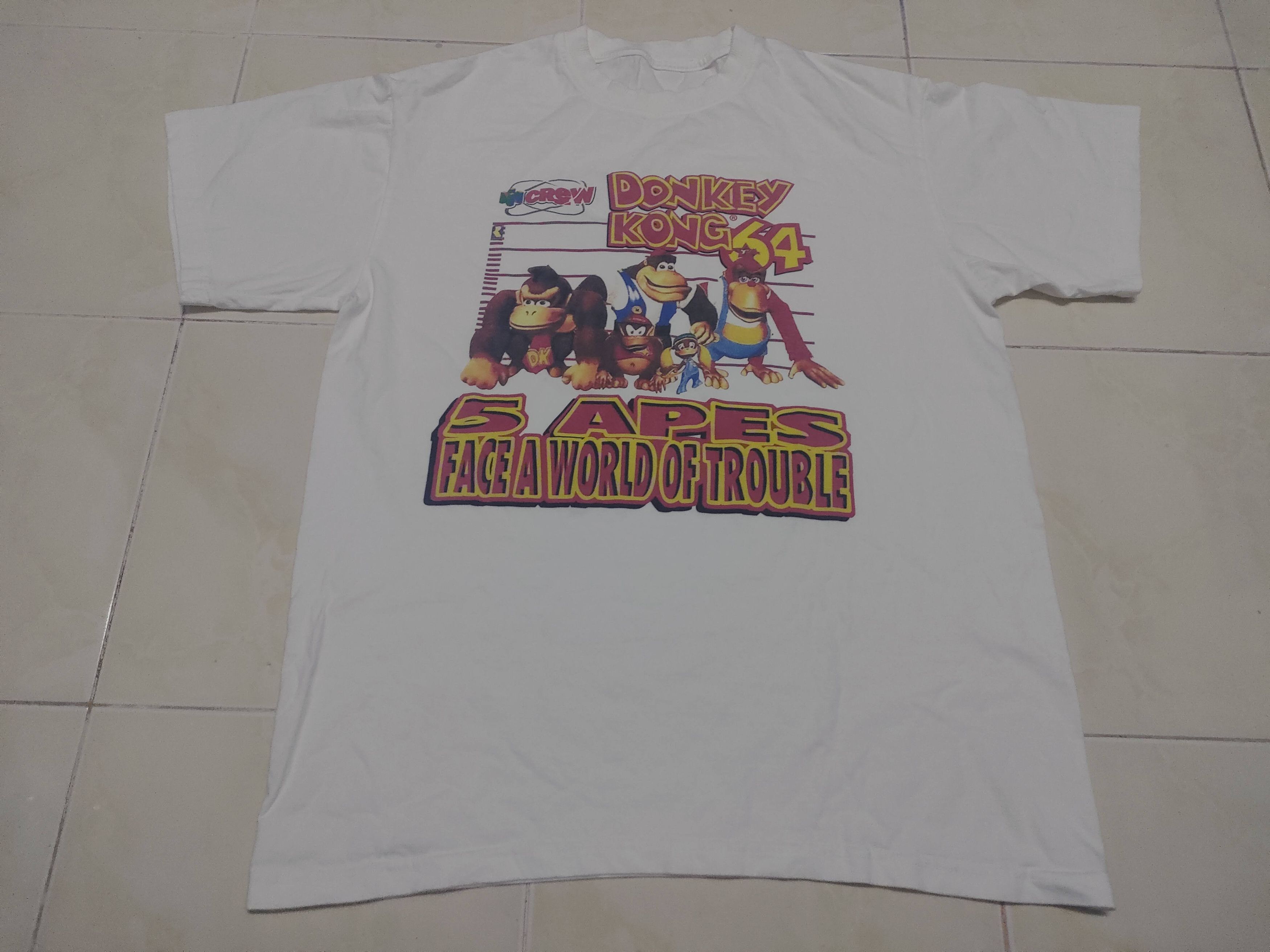 Anime Vintage Nitendo 64 Donkey Kong Games Computer Tee Size US L / EU 52-54 / 3 - 1 Thumbnail