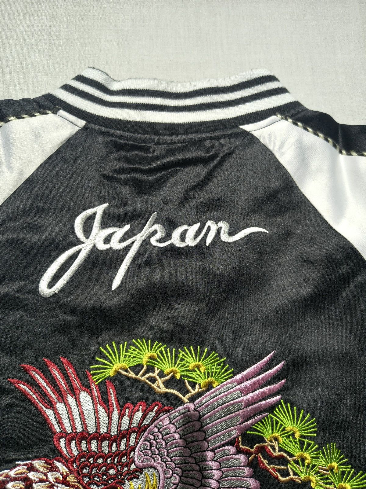 Japanese Brand Sukajan Japan phoenix Embroidery Satin Bomber Jacket(027) Size US S / EU 44-46 / 1 - 4 Thumbnail