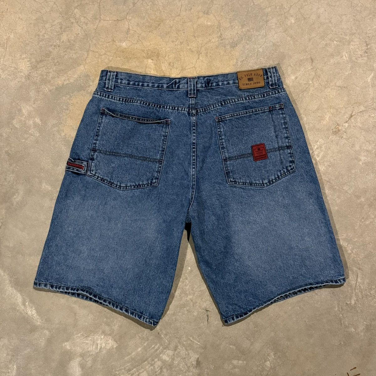 U.S. Polo Assn. Vintage 2000s US Polo Assn Baggy Carpenter Jorts Y2K Skater Size US 40 / EU 56 - 1 Thumbnail