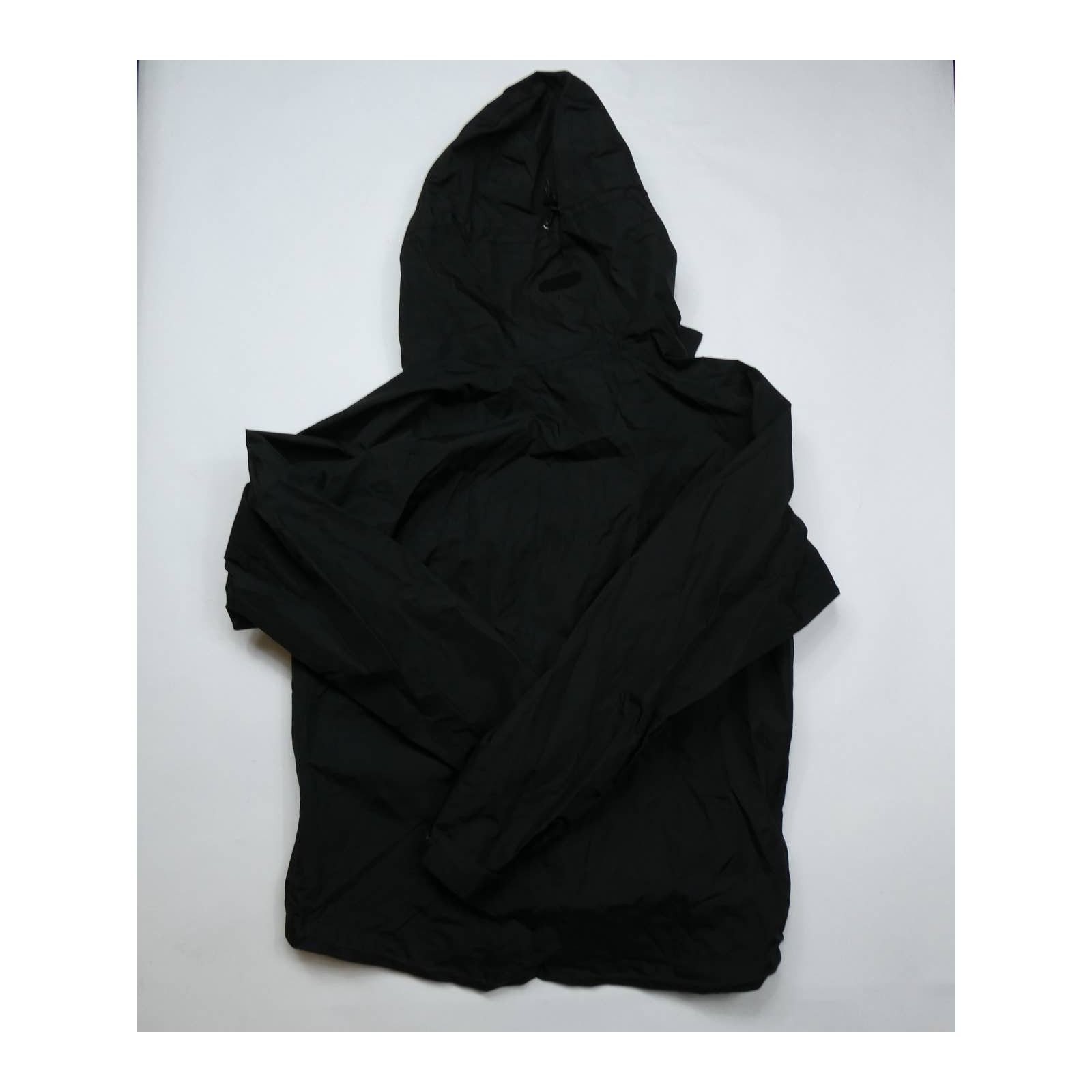 L.L. Bean women's LL BEAN full zip hooded windbreaker, small, black Size S / US 4 / IT 40 - 3 Thumbnail