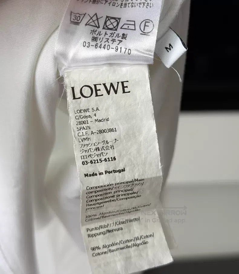 Loewe Loewe Embroidered Logo Short Sleeve T-shirt Size M / US 6-8 / IT 42-44 - 6 Thumbnail