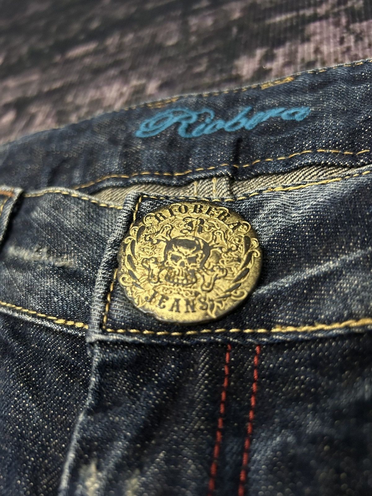 Tornado Mart Riobera Whiskered Studed Pocket Back Jeans Size US 30 / EU 46 - 12 Thumbnail