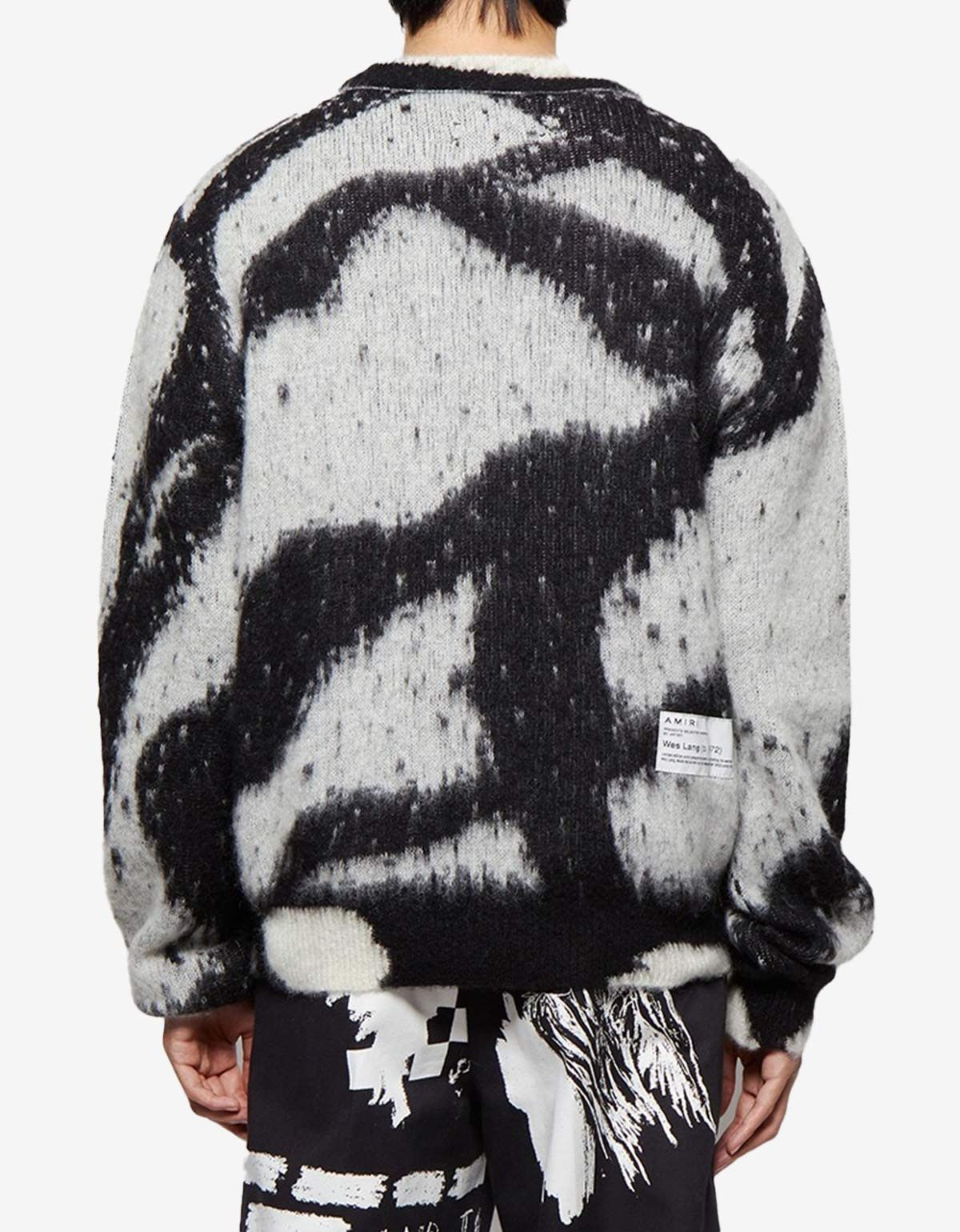 Amiri Amiri x Wes Lang Grey Reaper Mohair Sweater Size US L / EU 52-54 / 3 - 5 Thumbnail