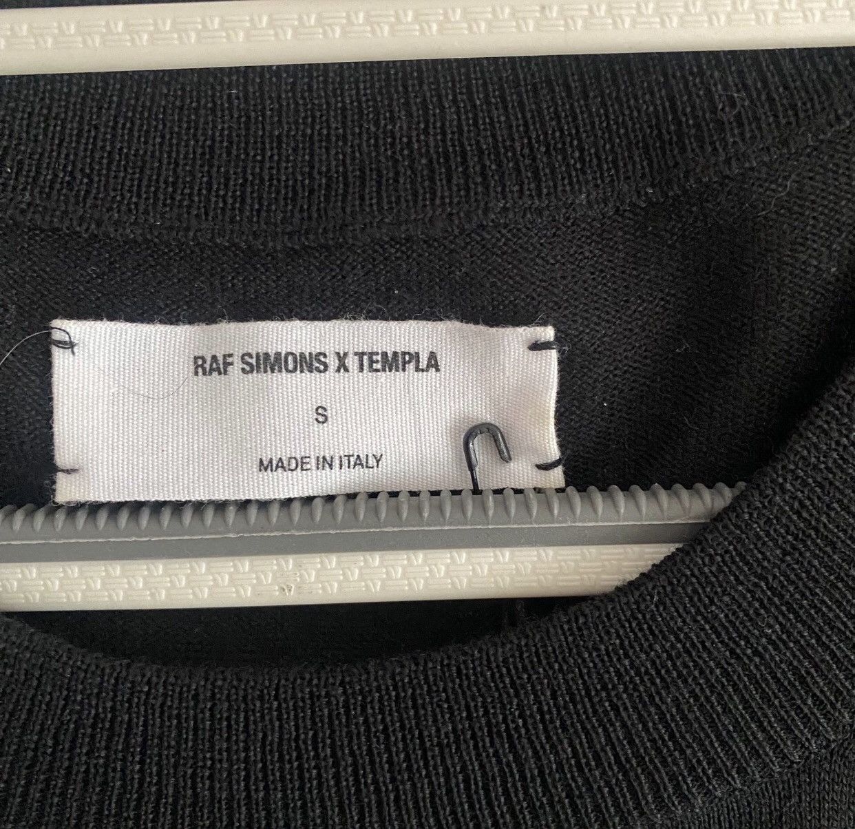 Raf Simons Raf Simons Templa 2019 Autumn/Winter Black Wool T-shirt Size US S / EU 44-46 / 1 - 6 Thumbnail