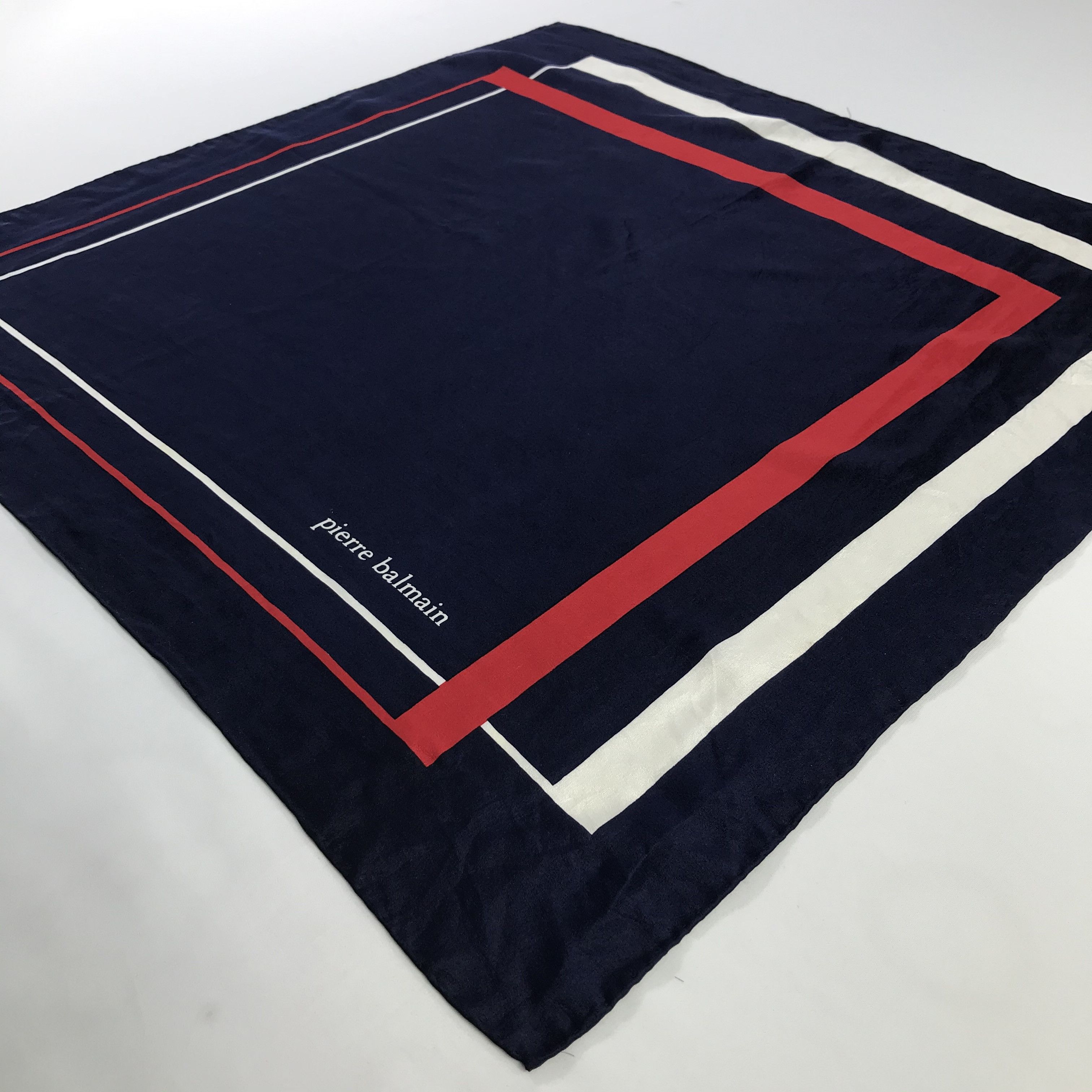 Pierre Balmain × Vintage Pierre Balmain Bandana / Handkerchief / Neckerchief - S556 Size ONE SIZE - 2 Thumbnail
