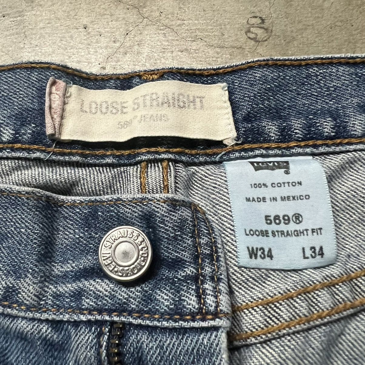 Levi's × Levi's Vintage Clothing Levi’s 569 BAGGY Loose Straight-Fit Wide Leg Denim Jeans Size US 34 / EU 50 - 8 Thumbnail