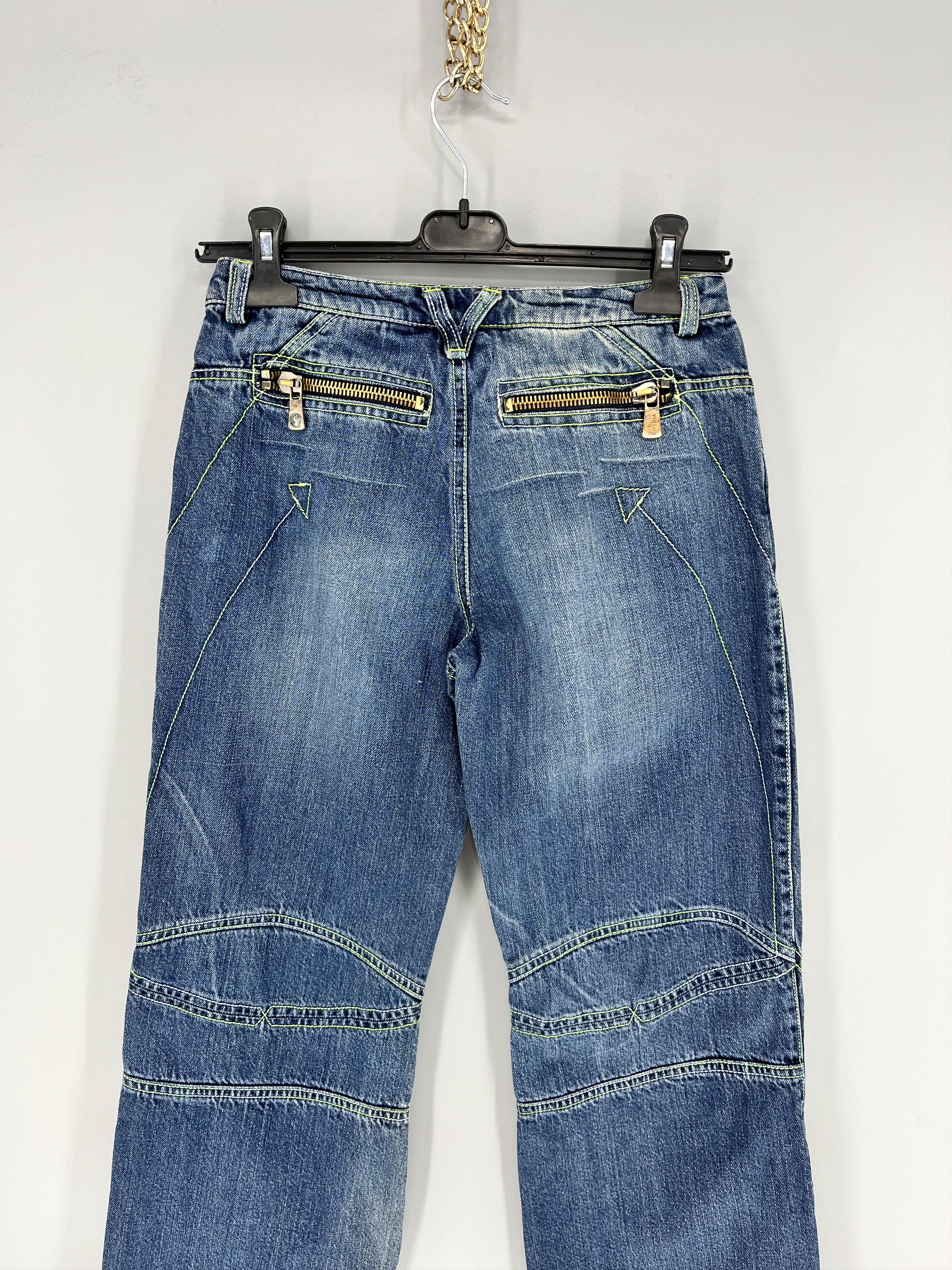 Versace Vintage VERSACE JEANS COUTURE Line Low-Rise Y2k Denim Pants Size 26" / US 2 / IT 38 - 8 Thumbnail
