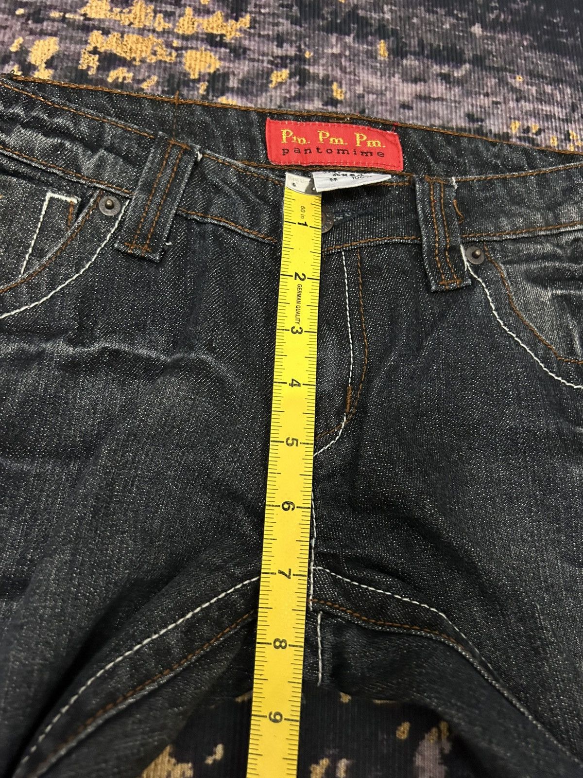 Tornado Mart Vintage PANTOMIME Clau Mark Flare Jeans Size 29" - 16 Thumbnail