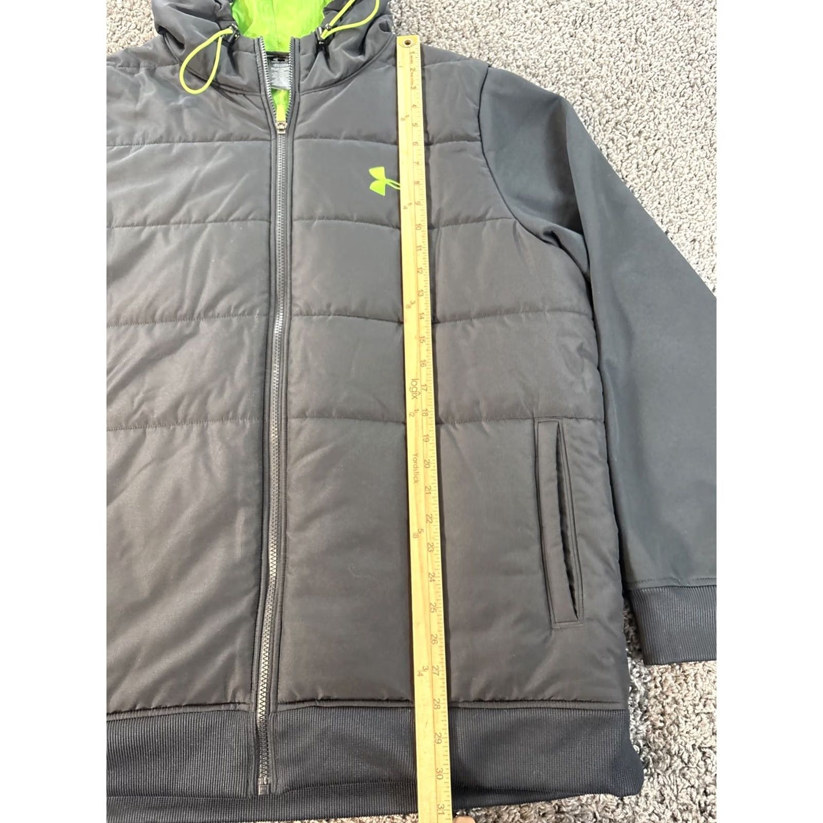 Under Armour Under armour ColdGear Storm Hooded Down Winter Puffer Jacket Mens 2XL Black Size US XXL / EU 58 / 5 - 2 Thumbnail