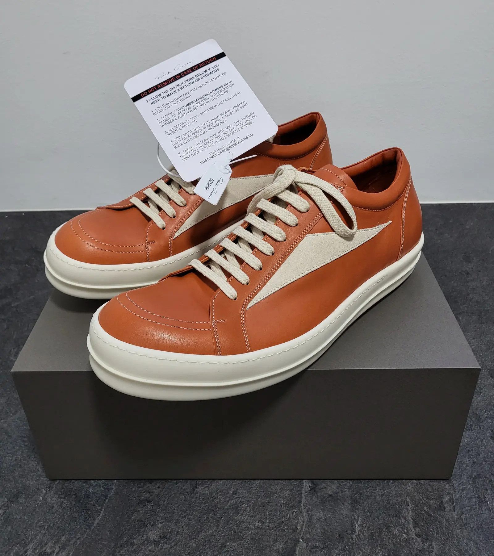 RICK OWENS VANS FW22 STROBE VINTAGE SNEAKERS