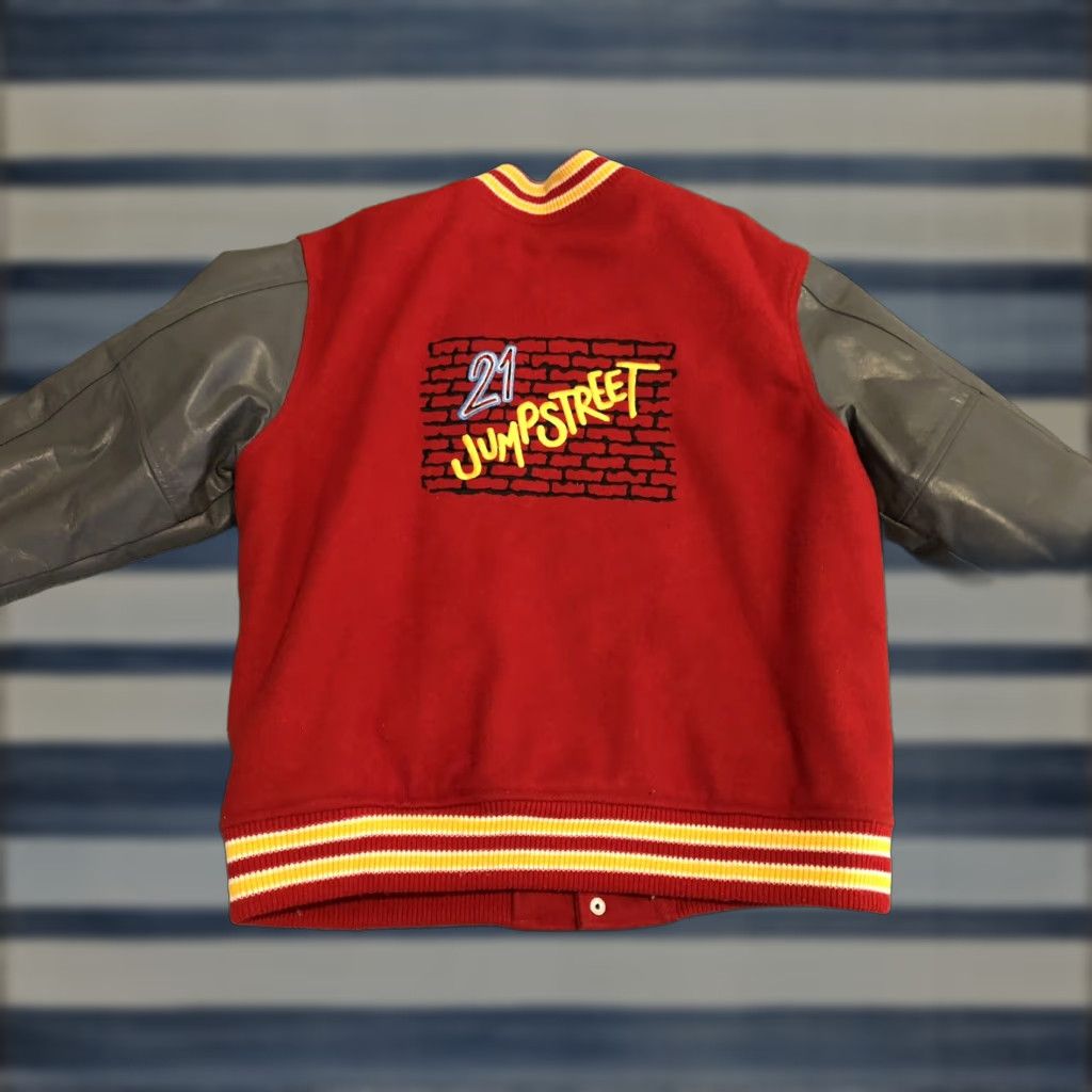 Vintage VINTAGE 21 Jump Street Varsity Letterman Jacket Size L Wool Red Made in Heaven Men Jacket Size US L / EU 52-54 / 3 - 1 Thumbnail