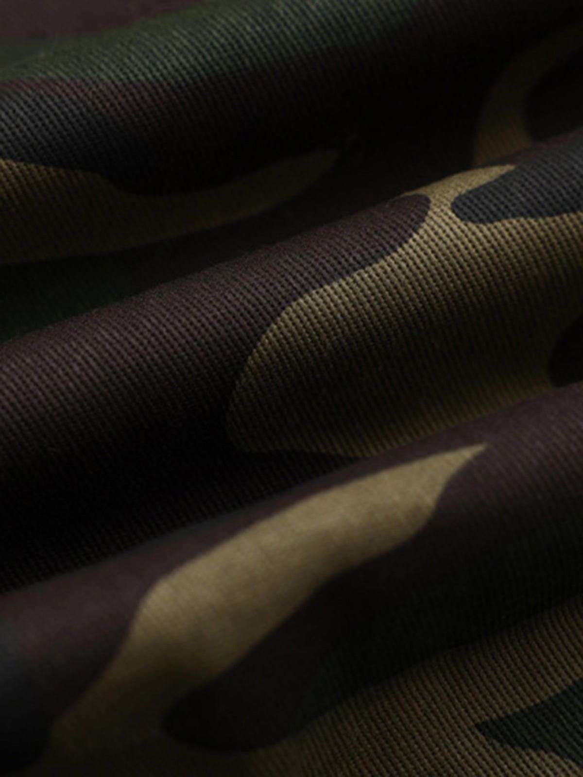 Japanese Brand Camouflage Fur Hooded Bomber Jacket, Camo Winter Coat Size M / US 6-8 / IT 42-44 - 8 Thumbnail