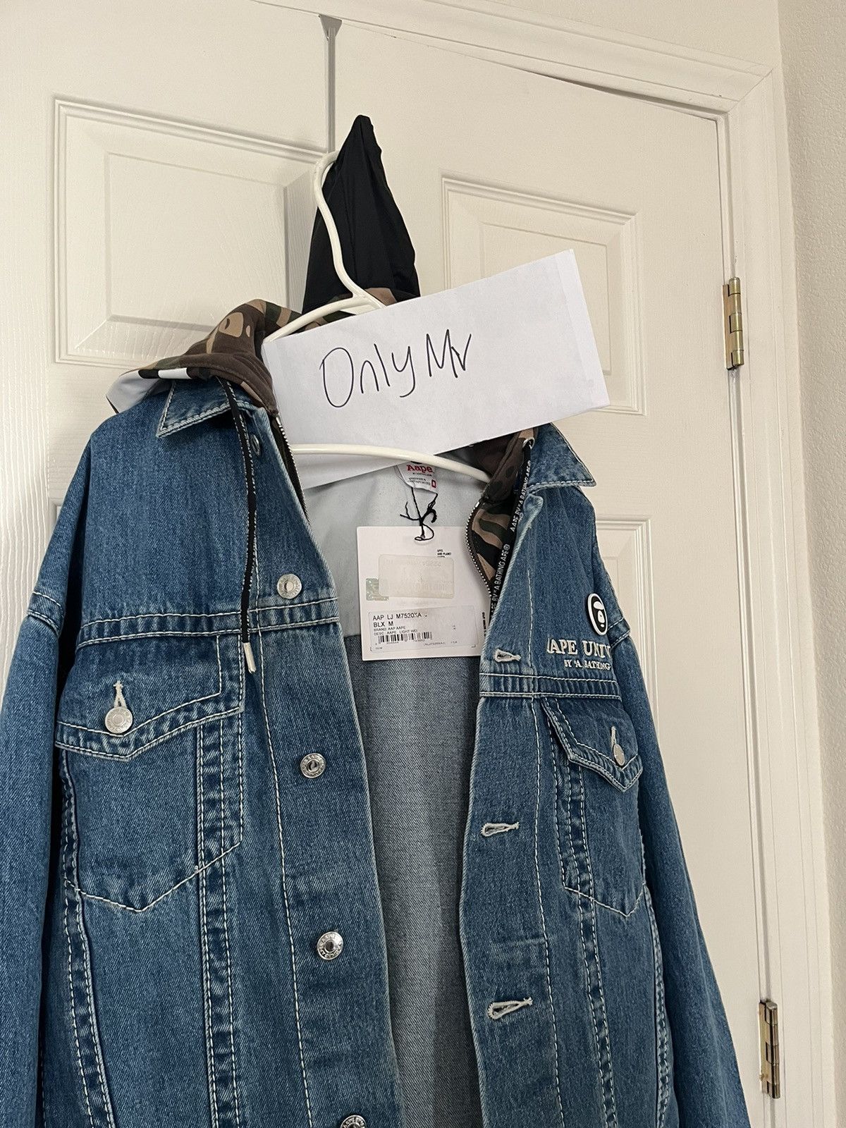 Aape Bape Patches Denim Jacket (removable hoodie) Size US M / EU 48-50 / 2 - 2 Thumbnail