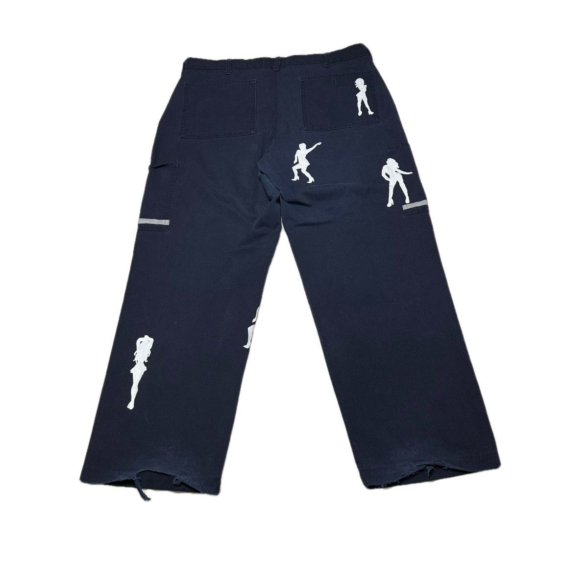 Vintage Custom Blue Cargo Pants Size US 36 / EU 52 - 2 Thumbnail