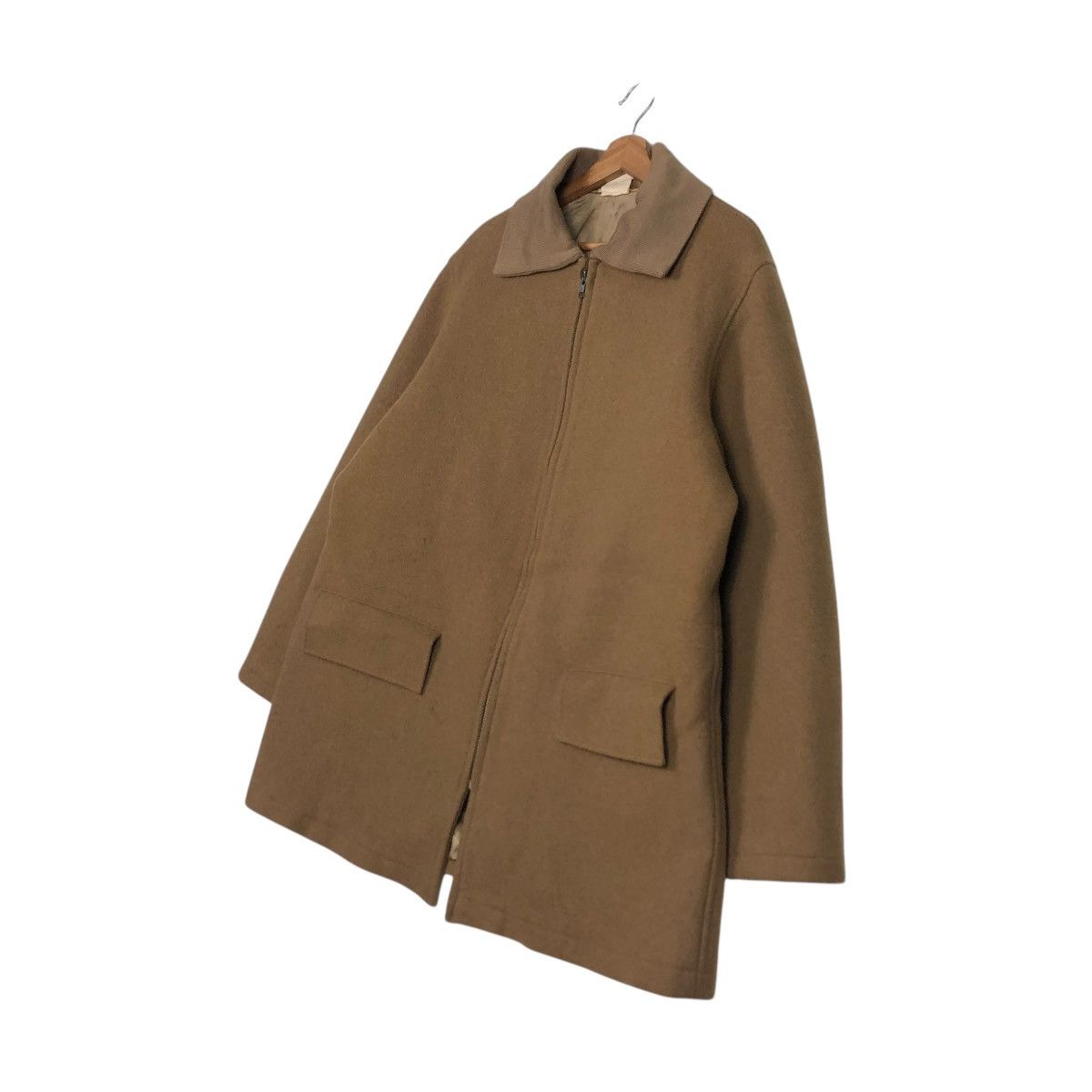 Yohji Yamamoto 🔥VINTAGE CHORE WOOL JACKET Y’S FOR MEN ZIPPER HIGH COLLAR Size US M / EU 48-50 / 2 - 4 Thumbnail