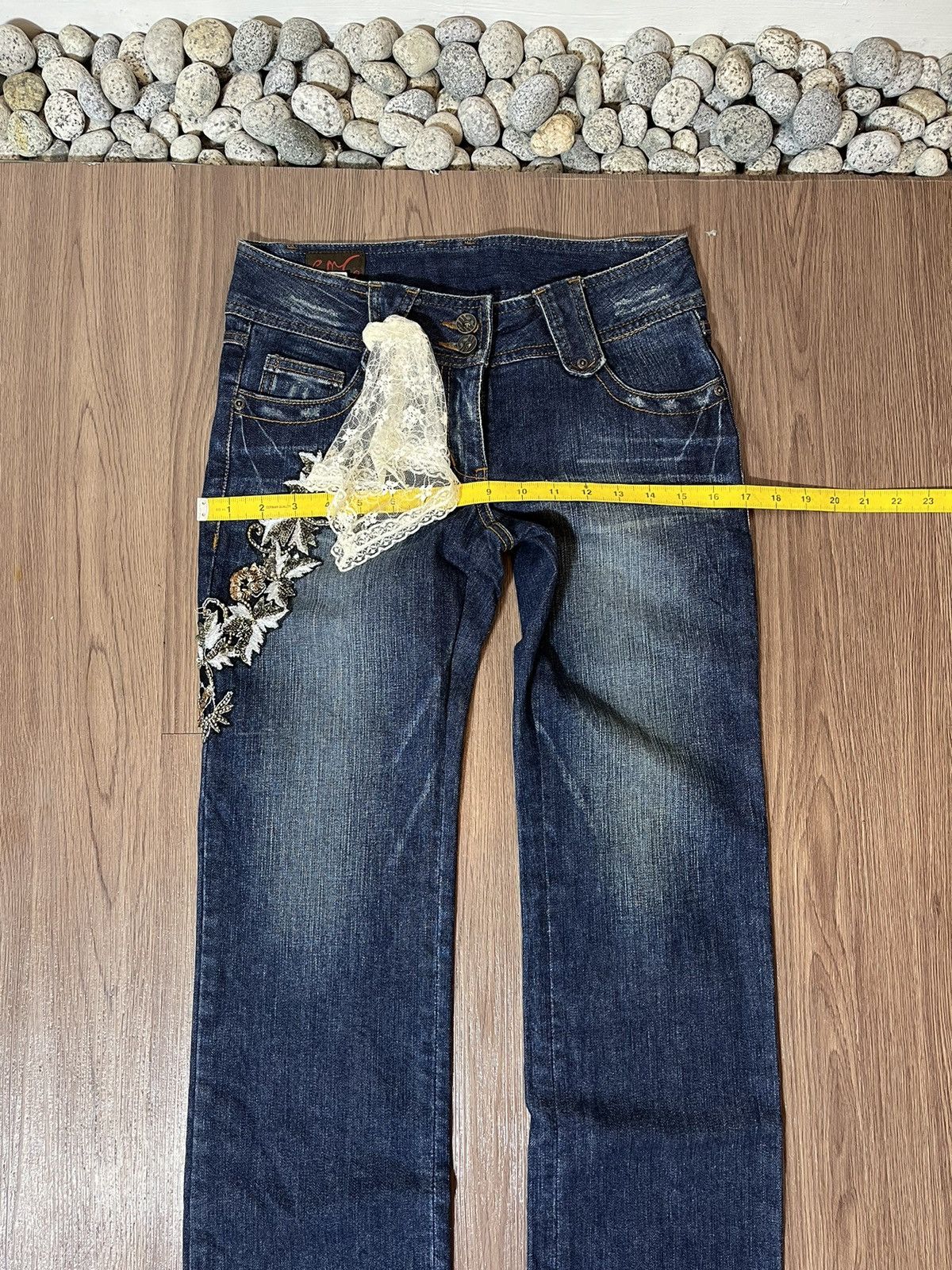 Beauty Beast × Leather × Seditionaries ENC leather strap pocket brocade panelled emboirdery denim Size US 30 / EU 46 - 12 Thumbnail