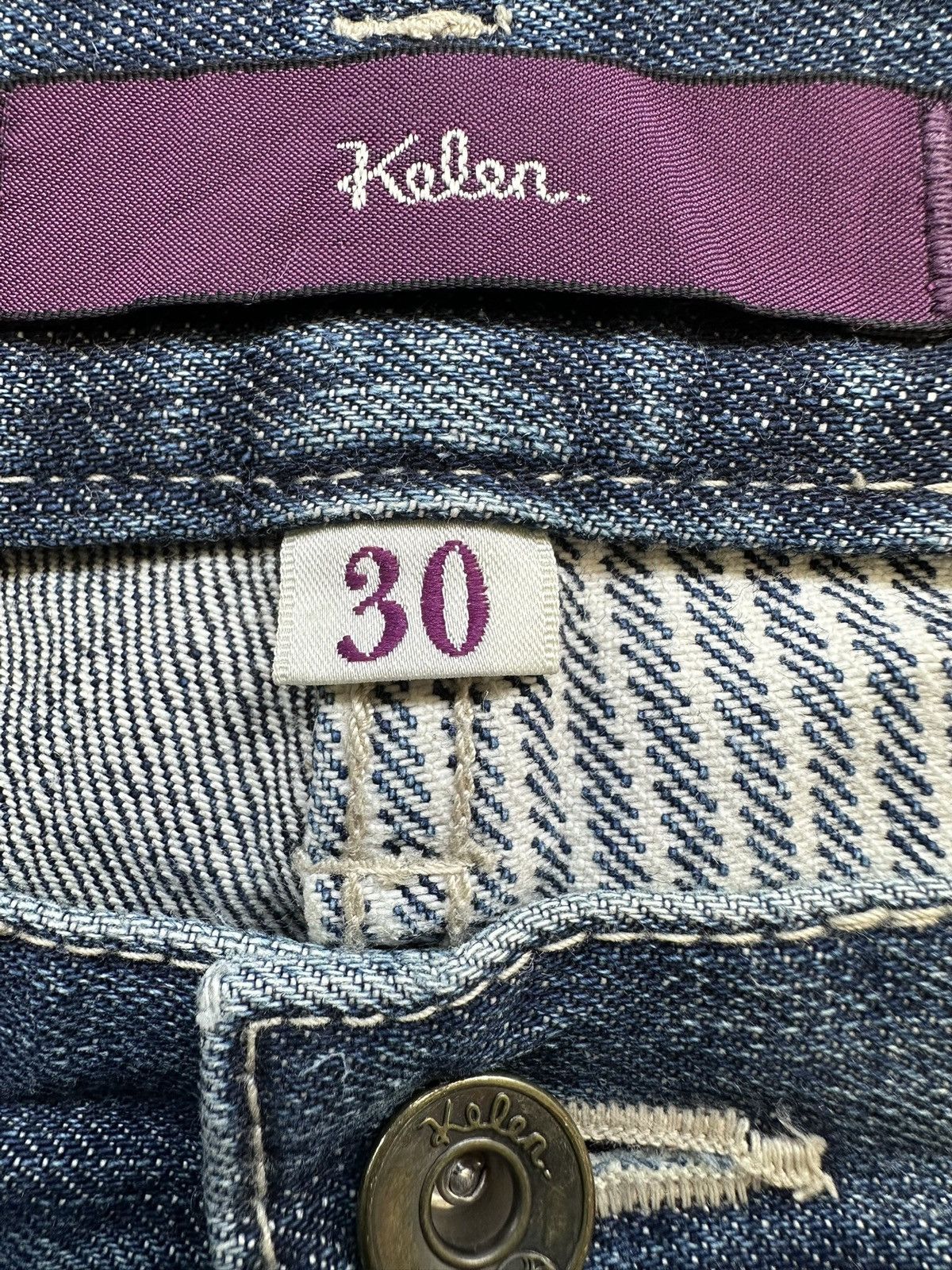 Japanese Brand Y2k KELEN Japan patchwork vintage style jeans Size US 30 / EU 46 - 22 Thumbnail