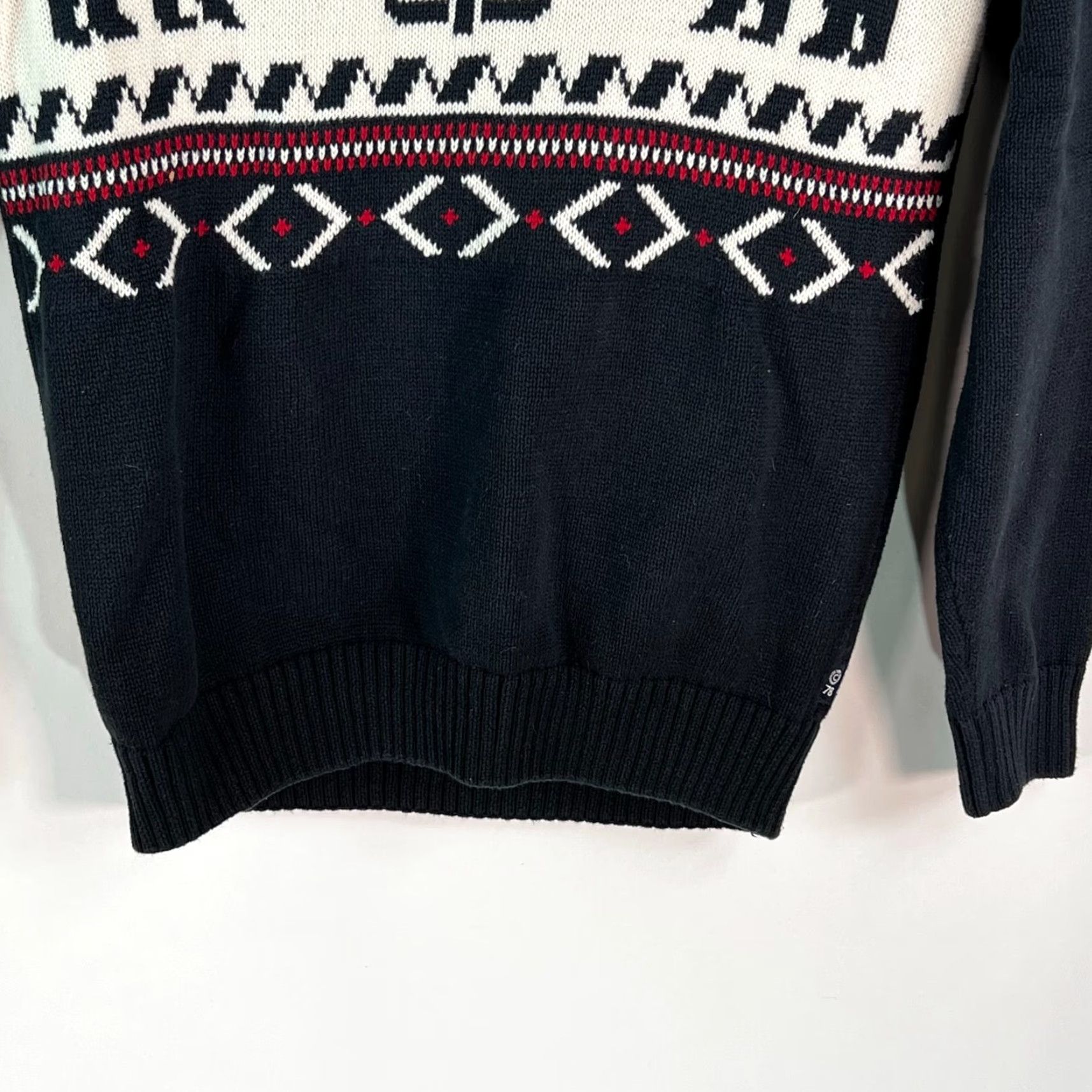 Chaps Chaps Men's Grey Geometric Bears Long Sleeve Sweater Crew Neck Casual Size M Size US M / EU 48-50 / 2 - 4 Thumbnail