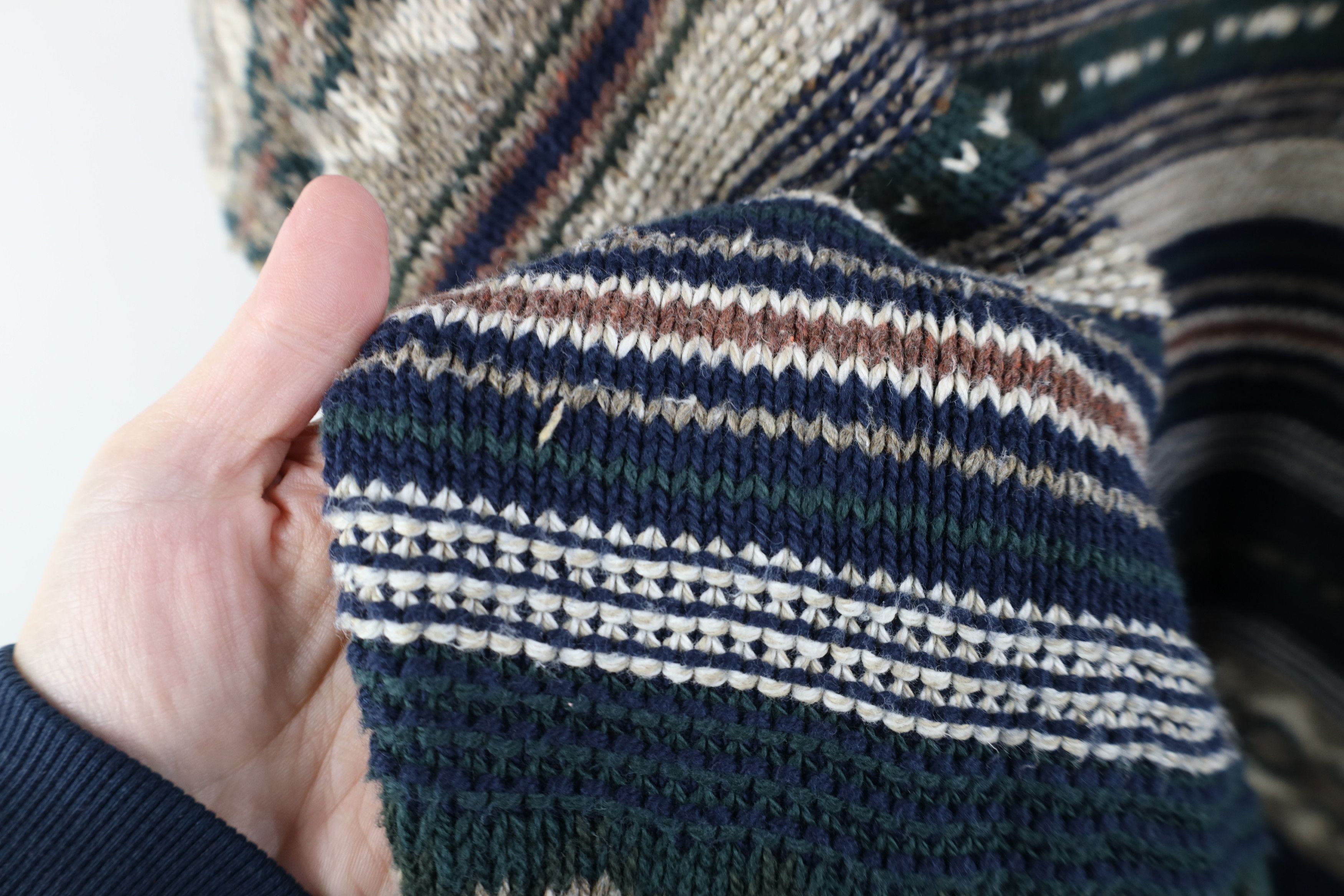 Vintage Vintage 90s Streetwear Fair Isle Knit Crewneck Sweater USA Size US L / EU 52-54 / 3 - 4 Thumbnail