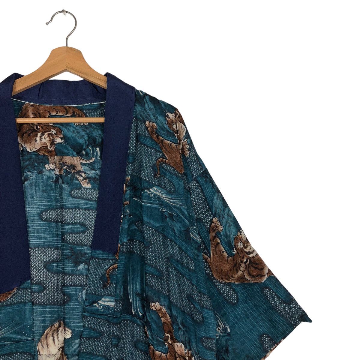 Japanese Brand 🔥90’s Vintage Traditional Japanese Kimono Over Print Tiger Size L / US 10 / IT 46 - 5 Thumbnail