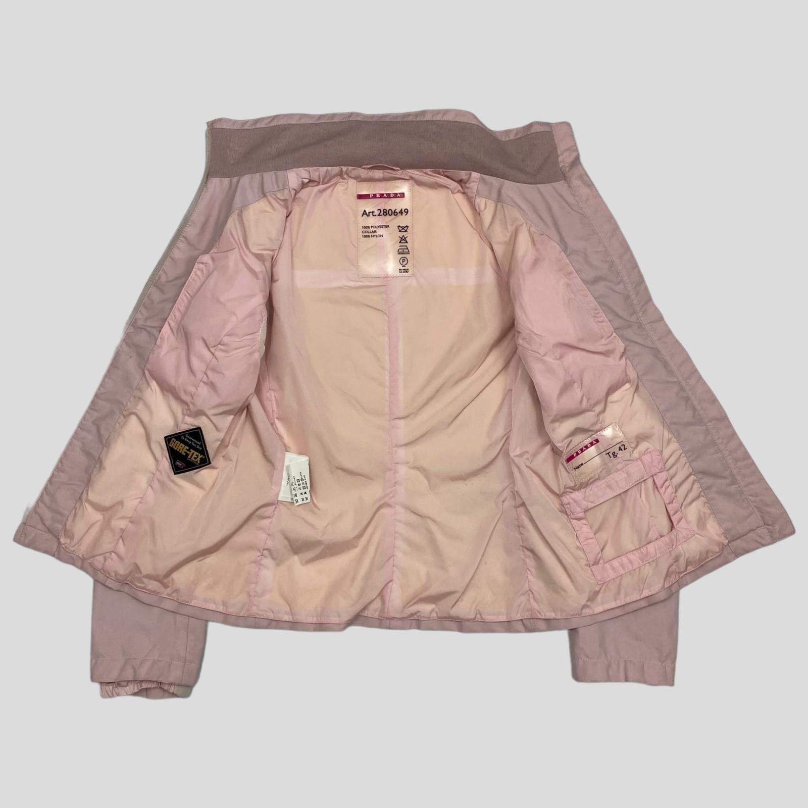 Prada Prada Sport 00’s Dusty Pink Goretex Technical Jacket - IT42 Size S / US 4 / IT 40 - 7 Thumbnail