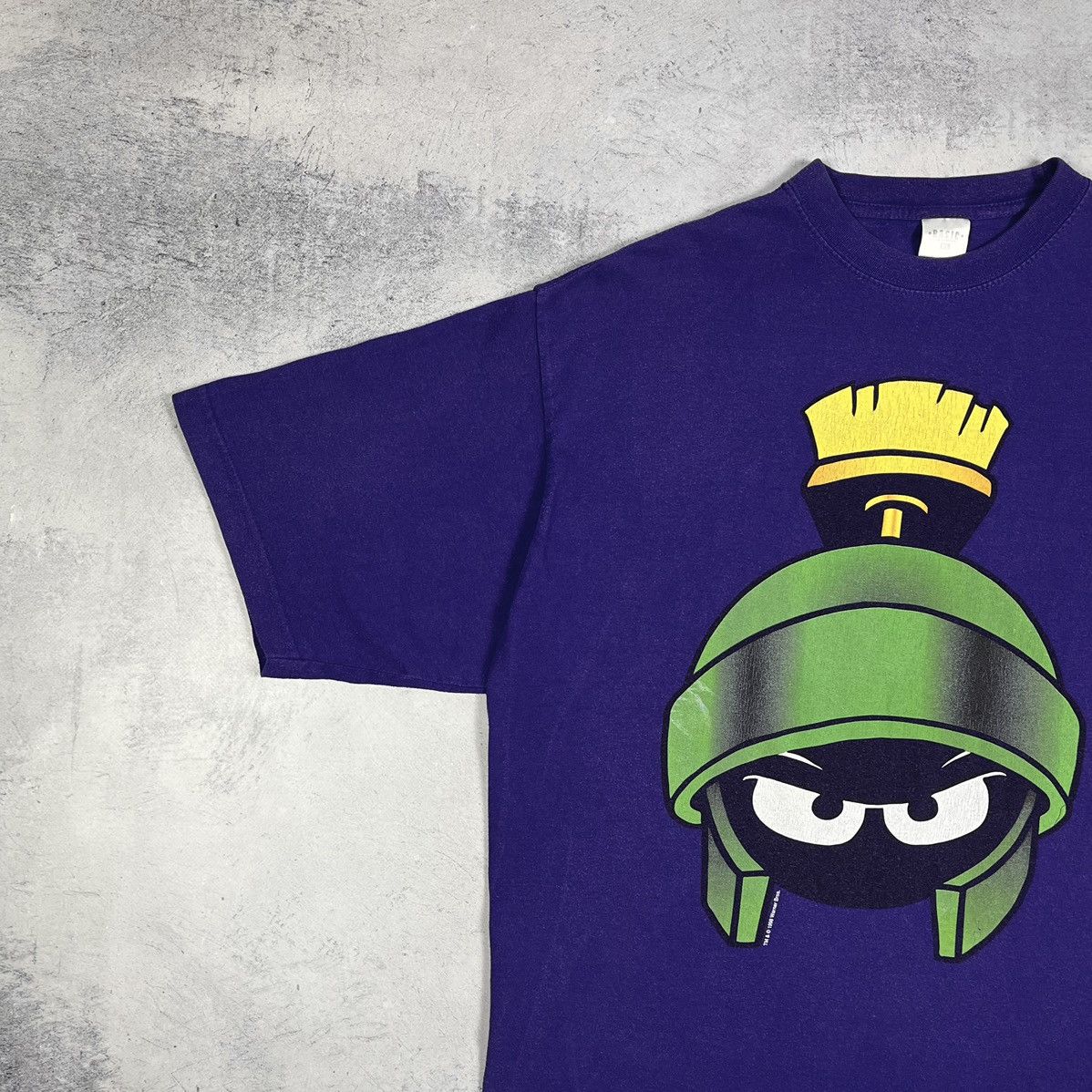 Warner Bros Vintage Warner Bros. Marvin The Martian Cartoon T Shirt 1998 Size US XL / EU 56 / 4 - 6 Thumbnail