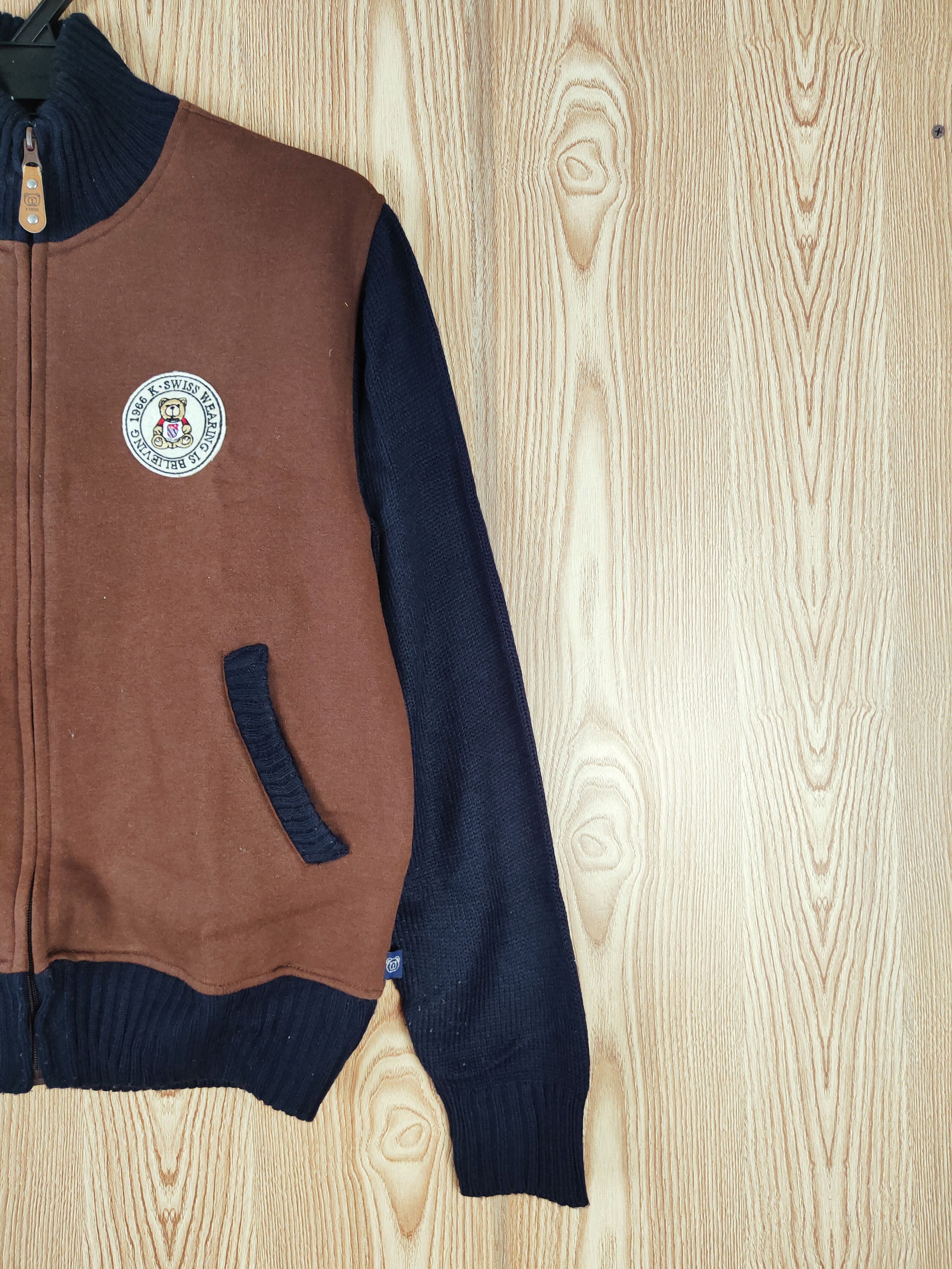K-Swiss K Swiss Dark Brown Vintage Varsity Jackets Size US M / EU 48-50 / 2 - 6 Thumbnail
