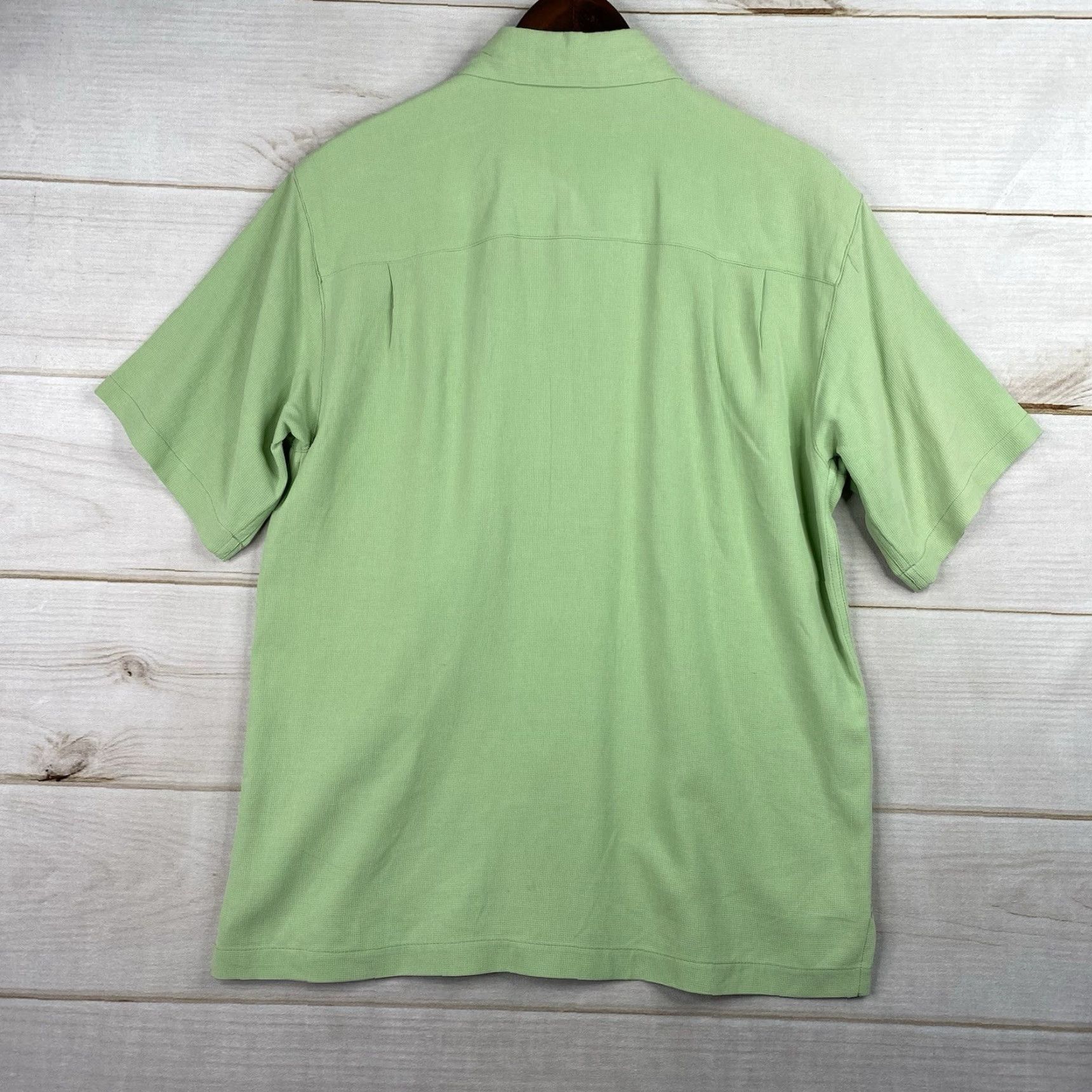 Vintage Toscano Shirt Mens M Green Button-Up Short Sleeve Silk Woven Pocket Vintage? No Size US M / EU 48-50 / 2 - 6 Thumbnail