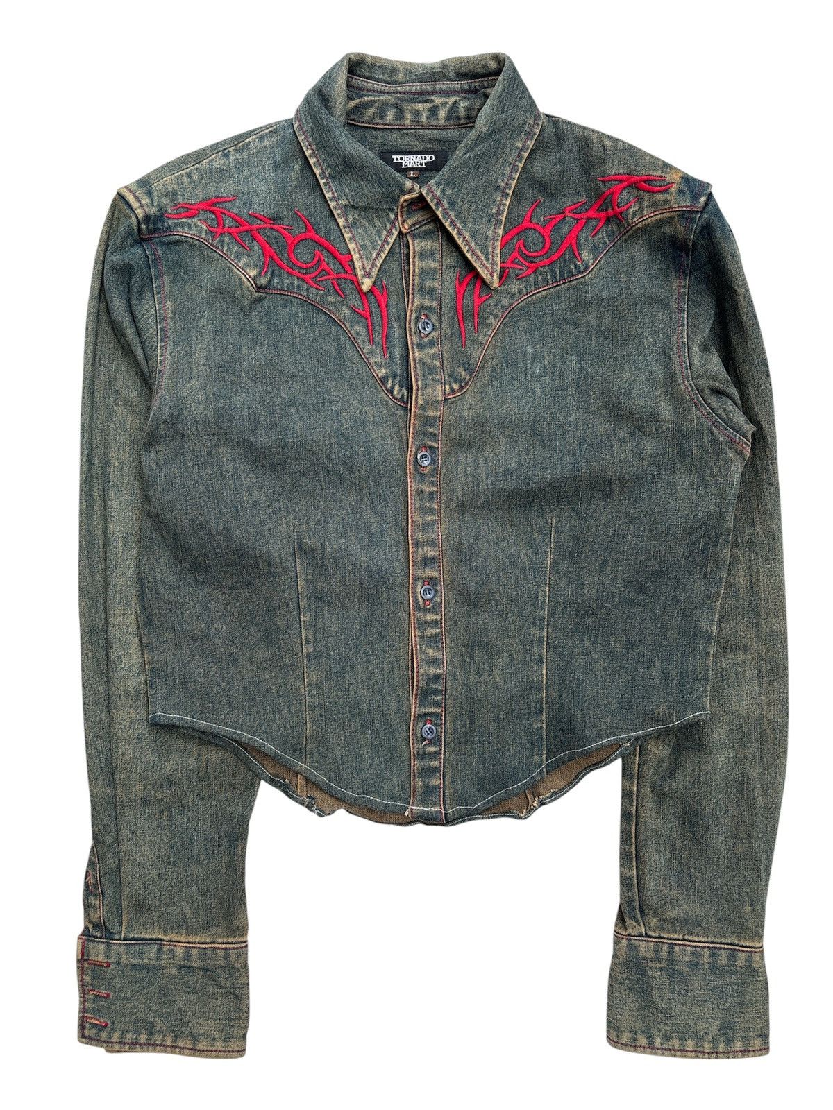 Tornado Mart Crop Tribal Western Jacket Size US L / EU 52-54 / 3 - 1 Thumbnail