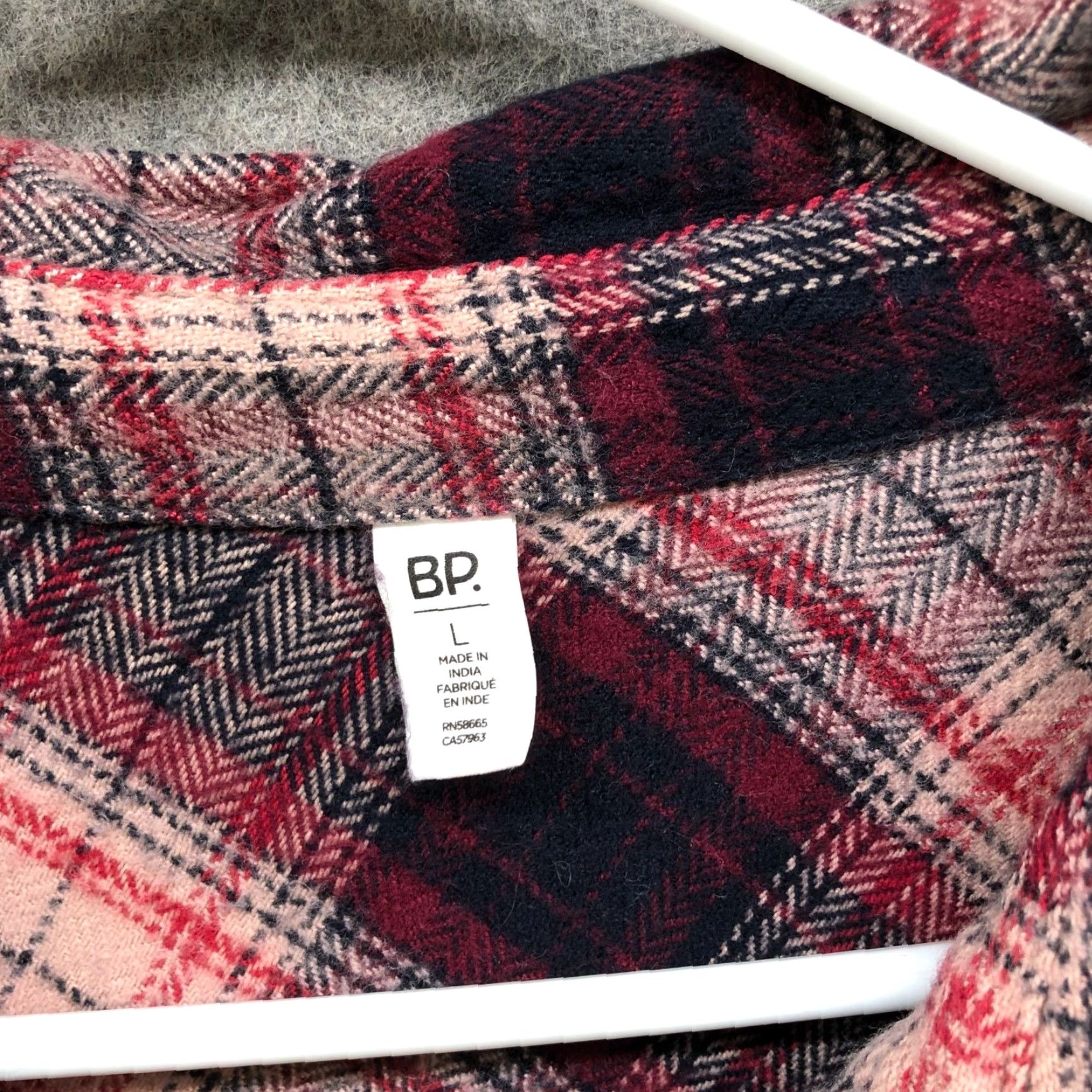 Vintage BP Oversized Flannel Shirt Womens L Lightweight Pink Plaid Casual Button-Up Size L / US 10 / IT 46 - 5 Thumbnail