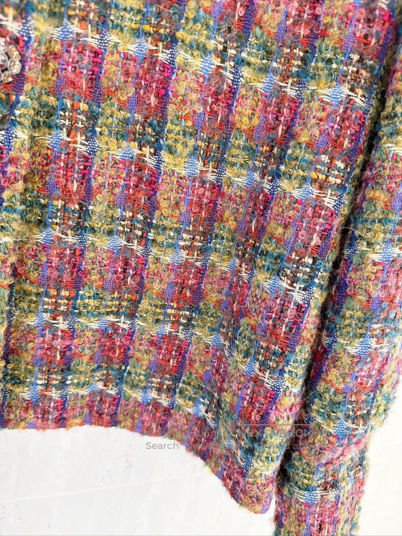 Chanel Chanel 22K autumn and winter colourful plaid tweed jacket Size XS / US 0-2 / IT 36-38 - 4 Thumbnail