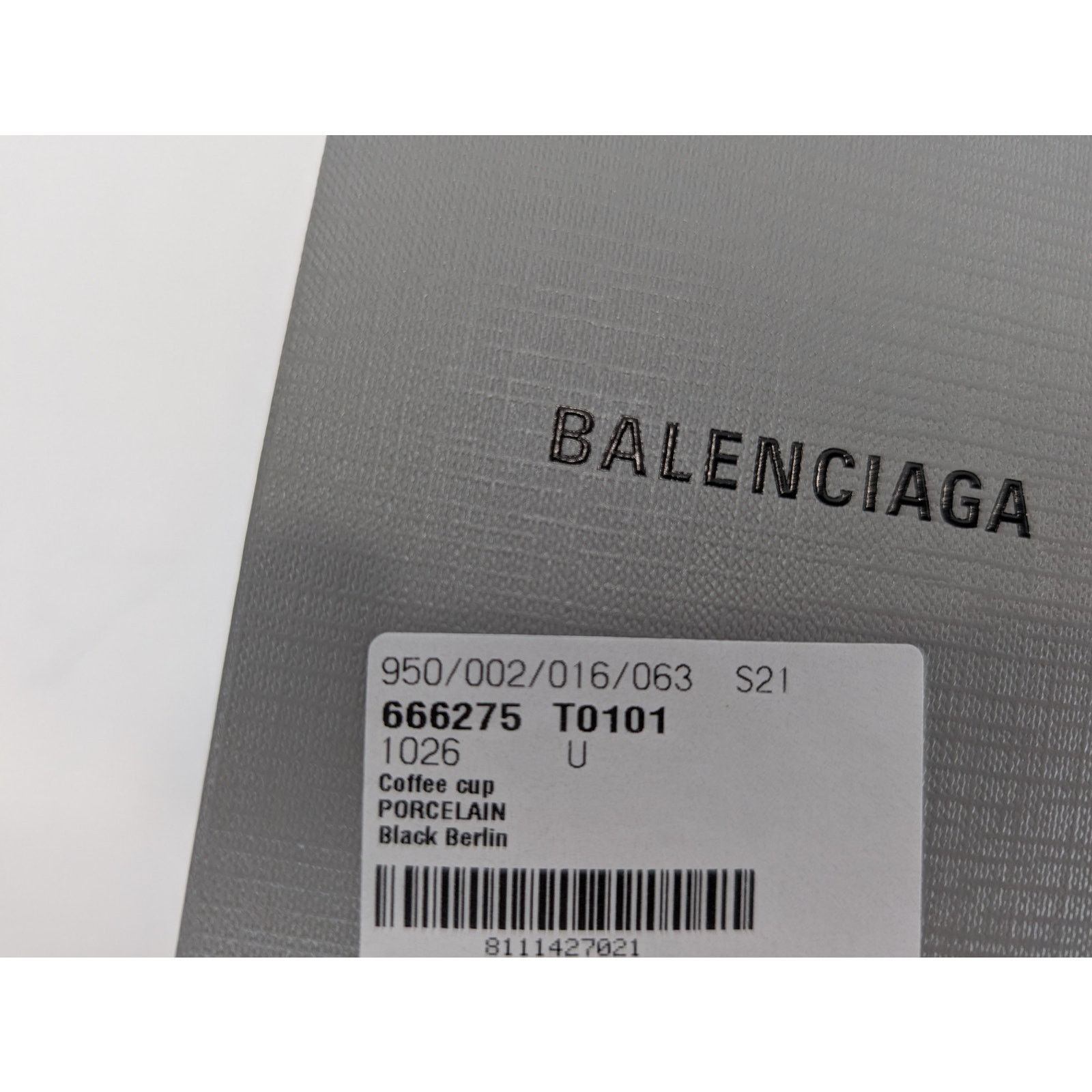 Balenciaga o1rshd1 Q:3 / Size:OS/ Berlin Porcelain Coffee Cup Mug Black Size ONE SIZE - 12 Thumbnail