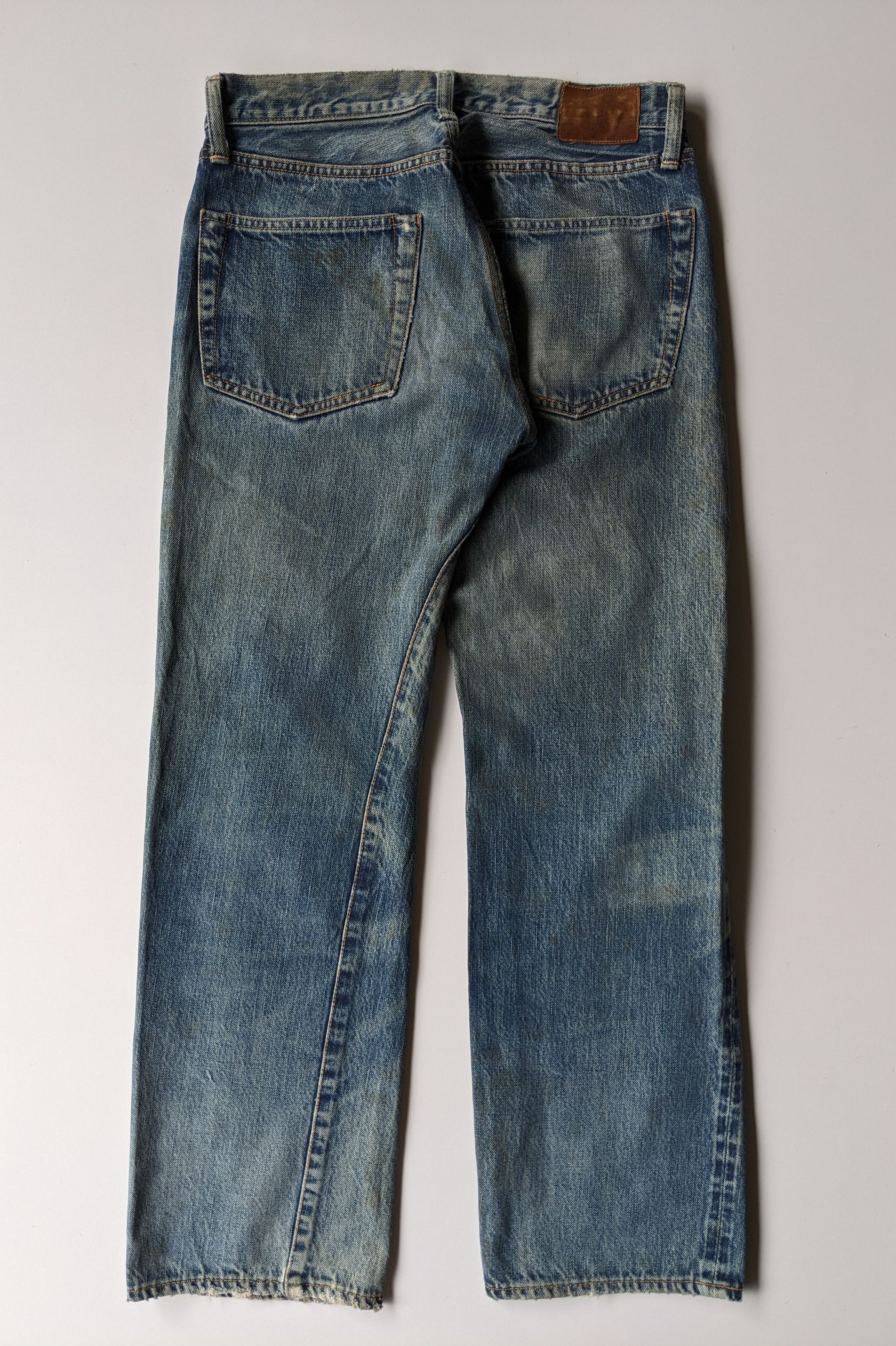 45rpm × Japanese Brand Vintage 45rpm distressed selvedge jeans Size US 28 / EU 44 - 2 Thumbnail