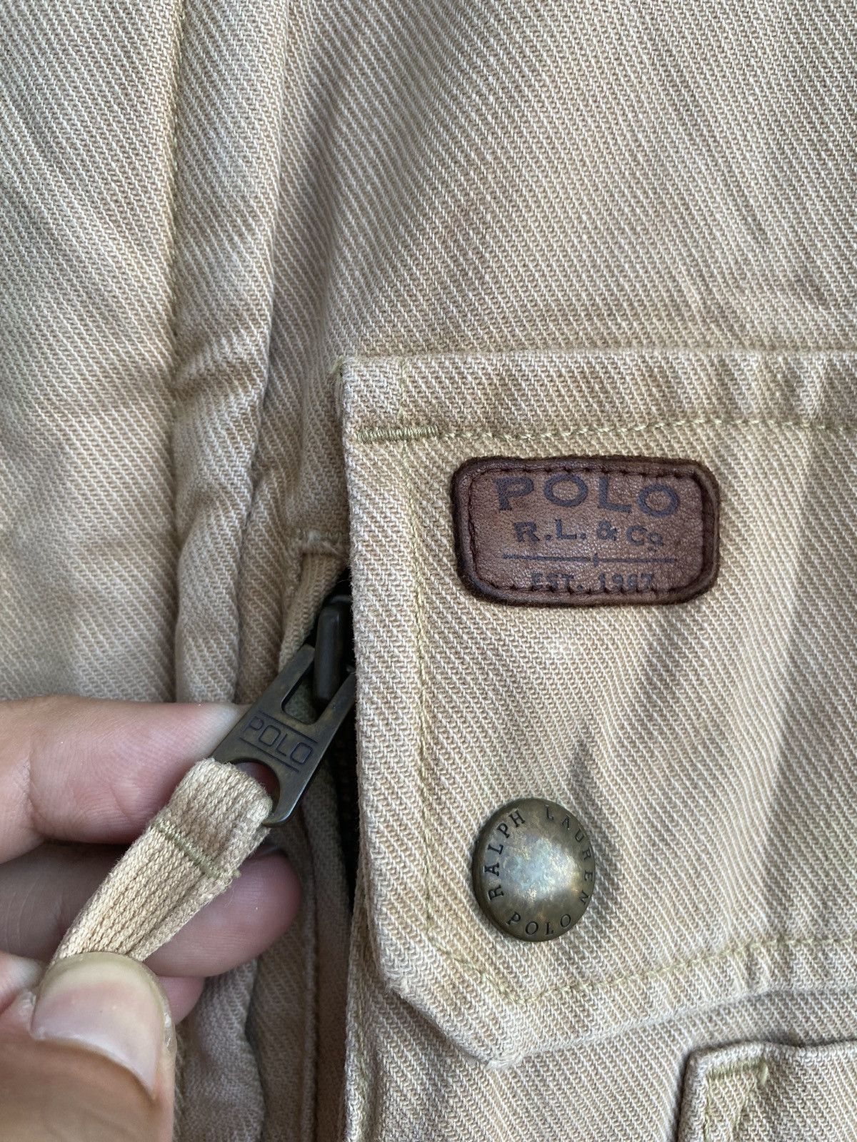 Vintage Polo Ralph Lauren 3D pocket hunting tactical outdoor jacket Size US L / EU 52-54 / 3 - 3 Thumbnail
