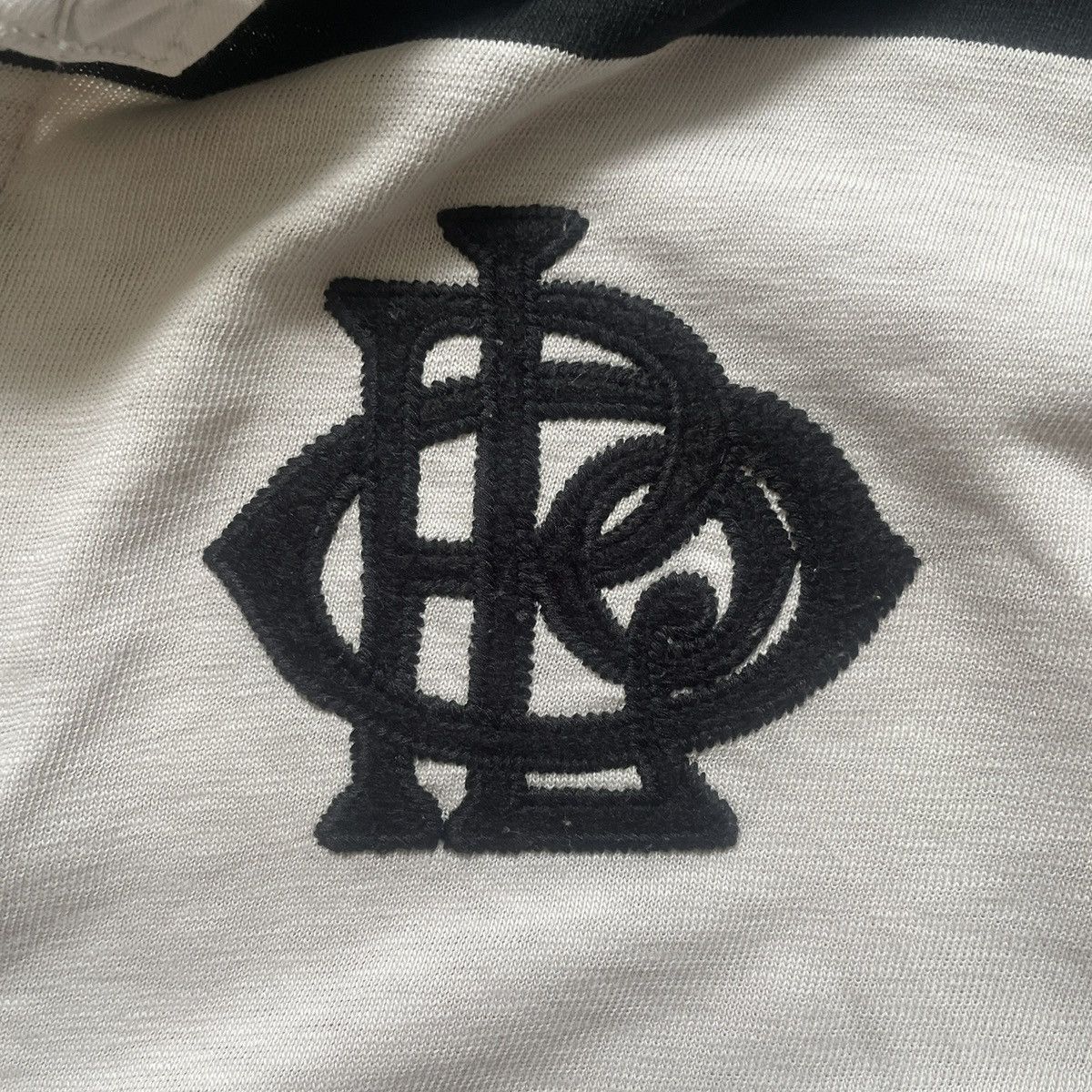 Polo Ralph Lauren Polo Ralph Lauren Rugby Shirt Black and White Custom Fit Size US XL / EU 56 / 4 - 2 Thumbnail