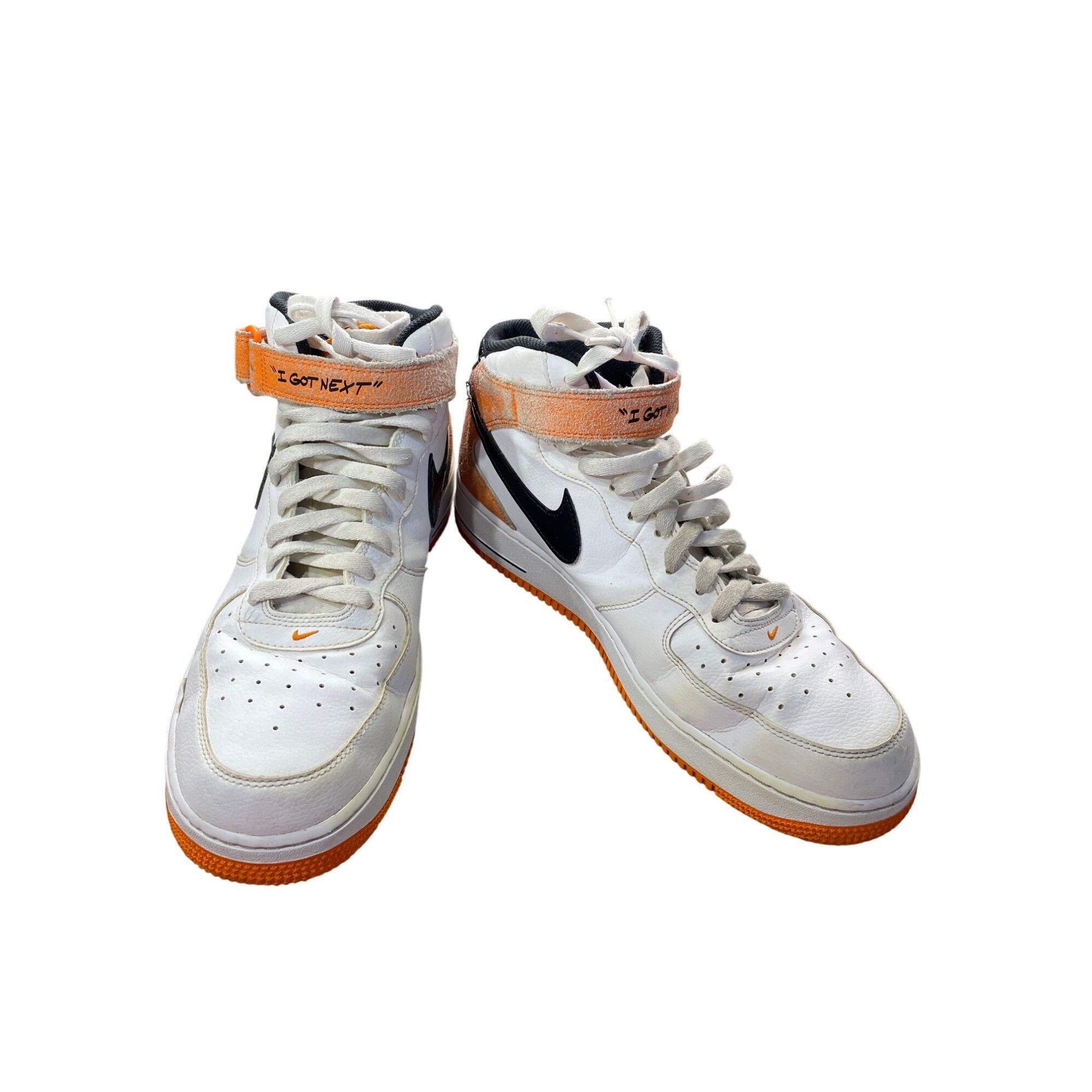 Nike Nike Air Force 1 Mid "I Got Next" Mens white orange Sneakers Size US 12 / EU 45 - 21 Thumbnail