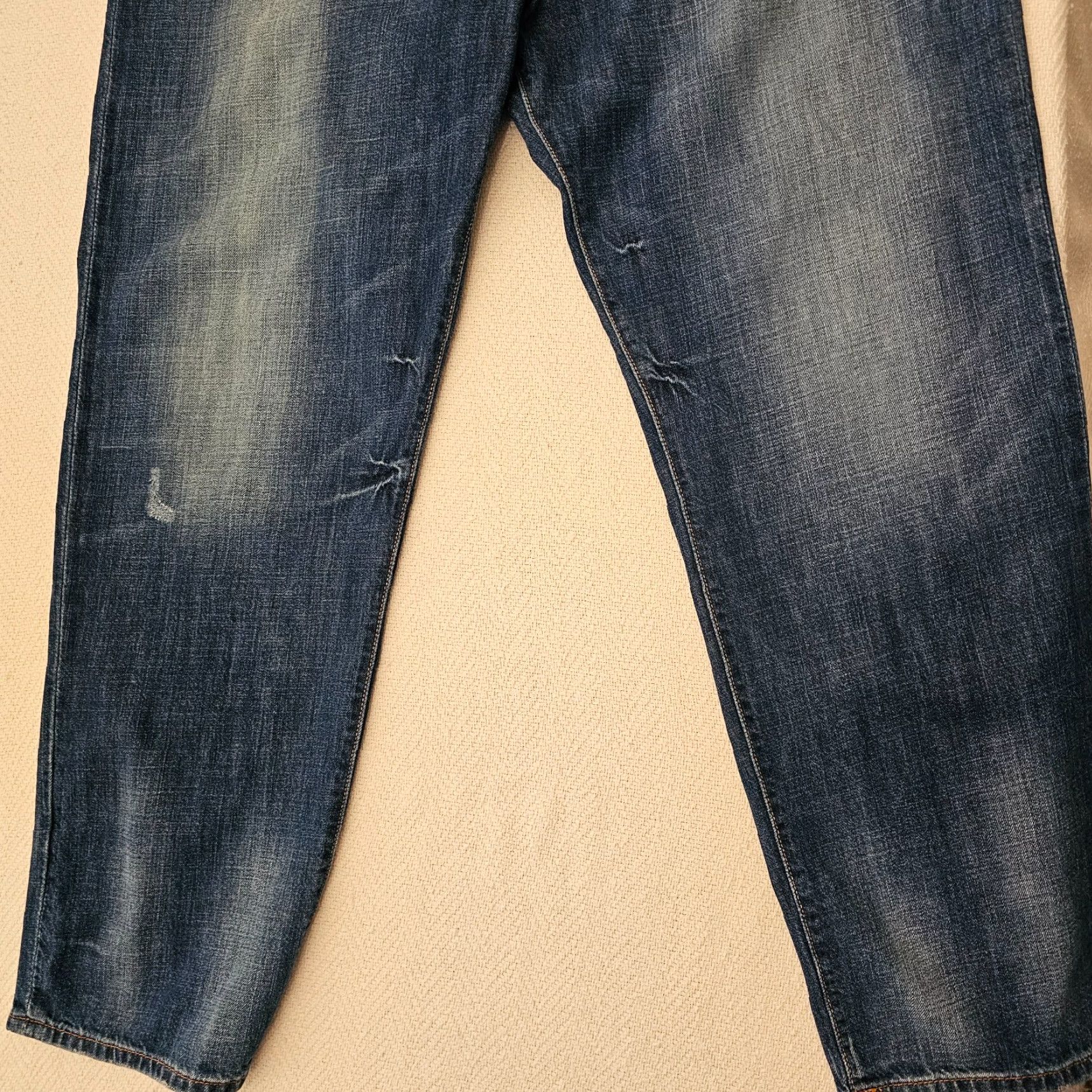 Lucky Brand Lucky Brand Jeans Men's 42x32 Straight Fit Blue Denim Casual Fashion Size US 42 / EU 58 - 2 Thumbnail