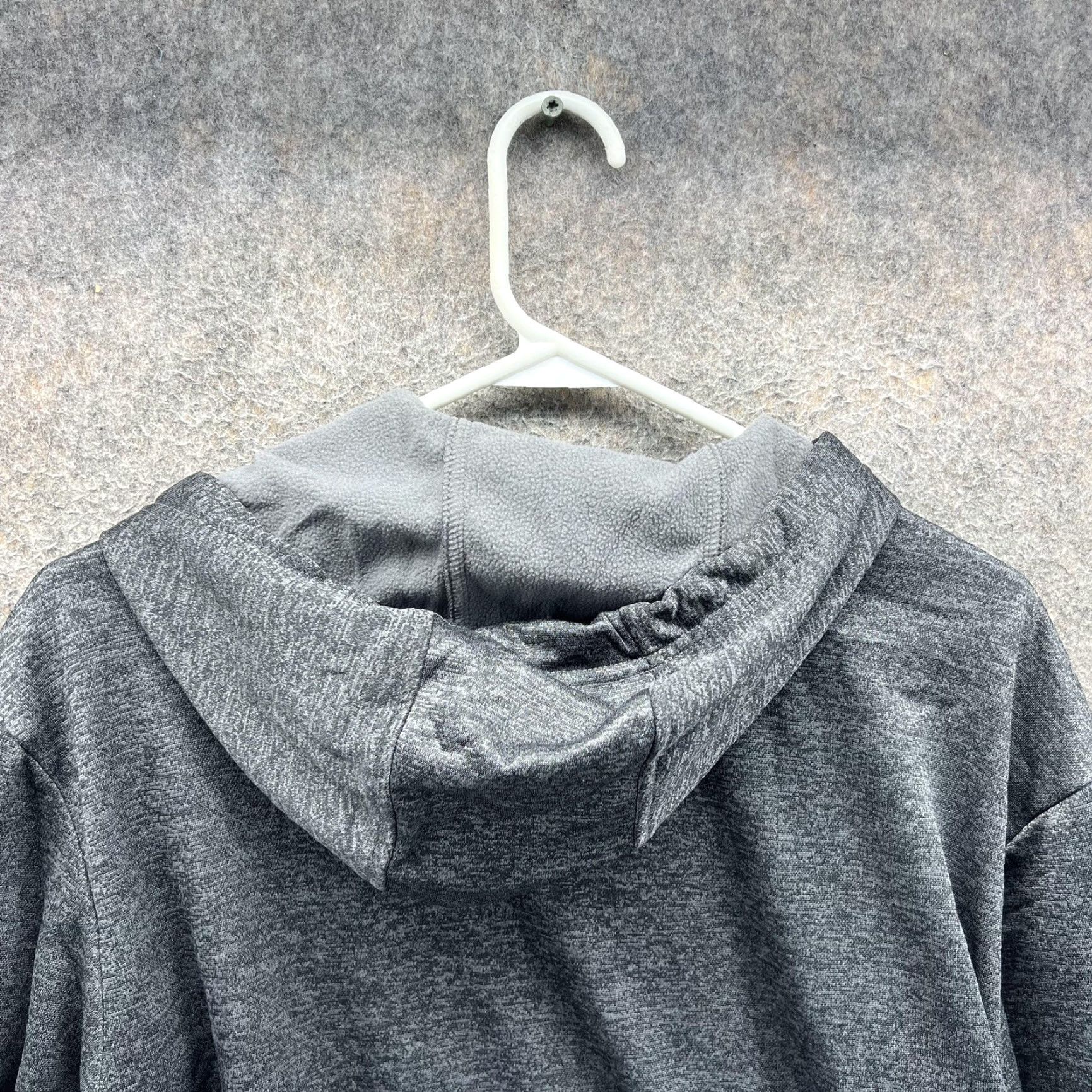 Adidas Adidas Hoodie Mens Large Gray Full Zip Fleece Lined Jacket Athletic Size US L / EU 52-54 / 3 - 7 Thumbnail