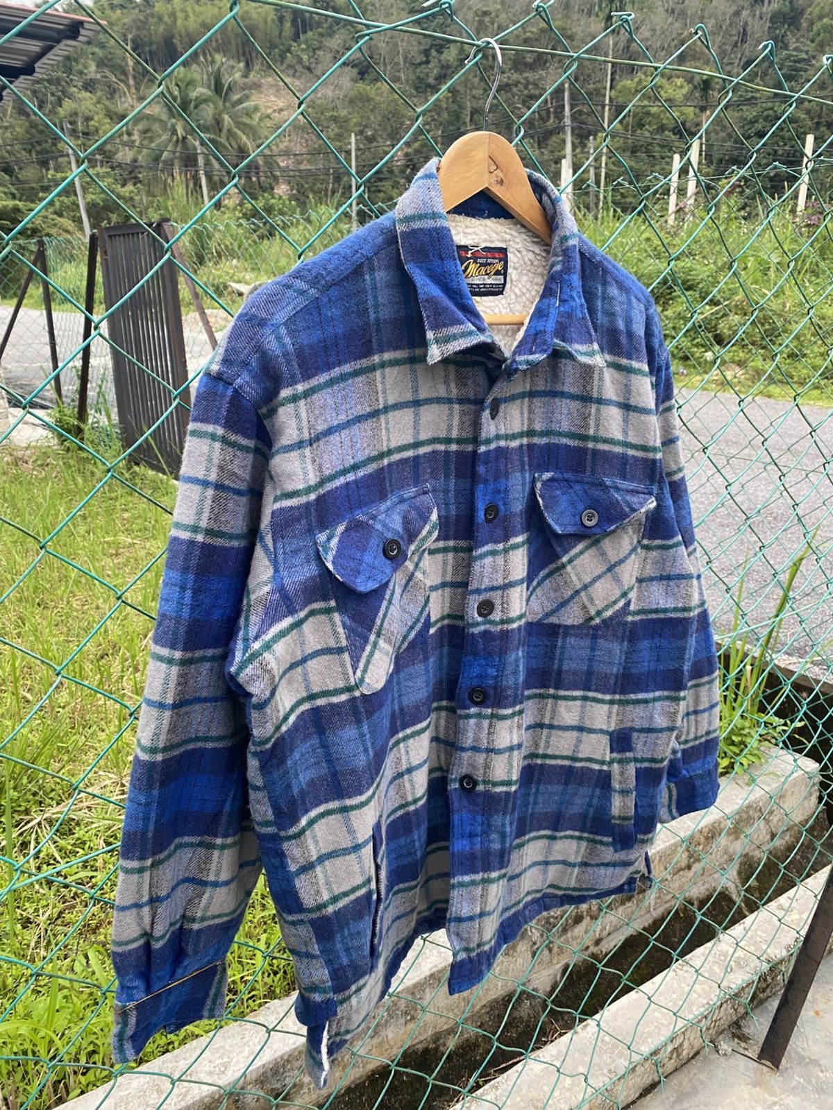 Flannel × Japanese Brand AW Maceye sherpa plaid flannel Size US L / EU 52-54 / 3 - 4 Thumbnail