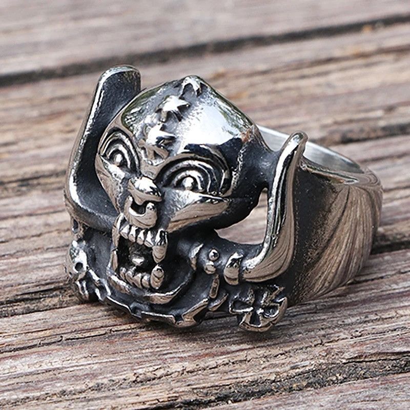 Vintage Retro Style Skull Biker Size ONE SIZE - 5 Thumbnail