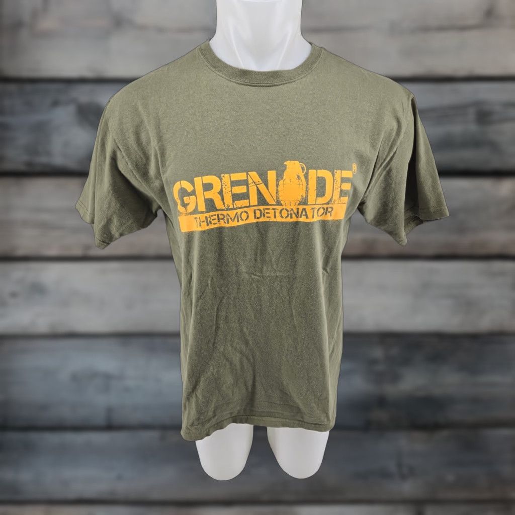 Anvil VINTAGE Grenade Thermo Detonator Fat Burner Shirt Mens Green Size Large Size US L / EU 52-54 / 3 - 1 Thumbnail