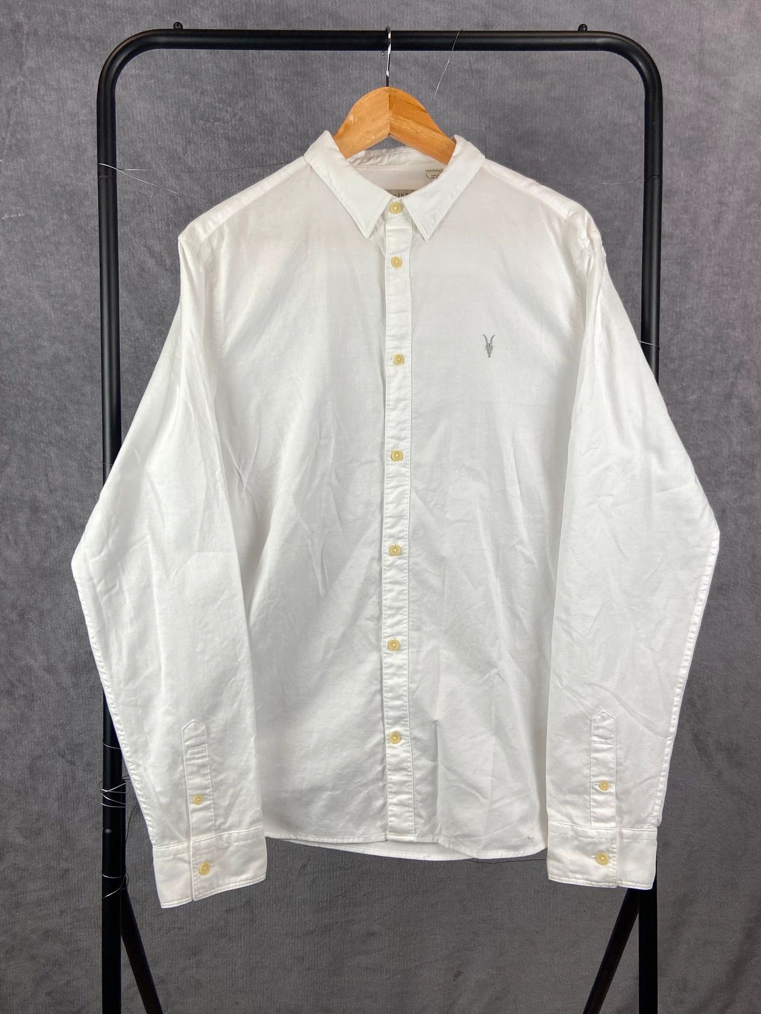 Allsaints AllSaints white oxford cotton shirt classic vintage Size US L / EU 52-54 / 3 - 2 Thumbnail