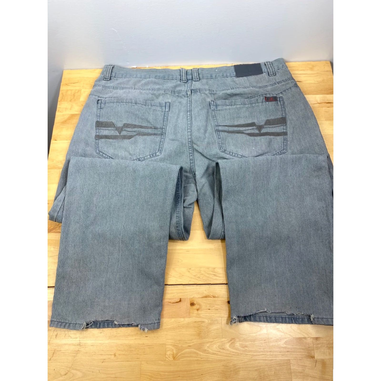 Vintage Swiss Cross Jeans Men 46 Regular Cotton Blend Gray 32 In Distress 3145 Size US 30 / EU 46 - 4 Thumbnail