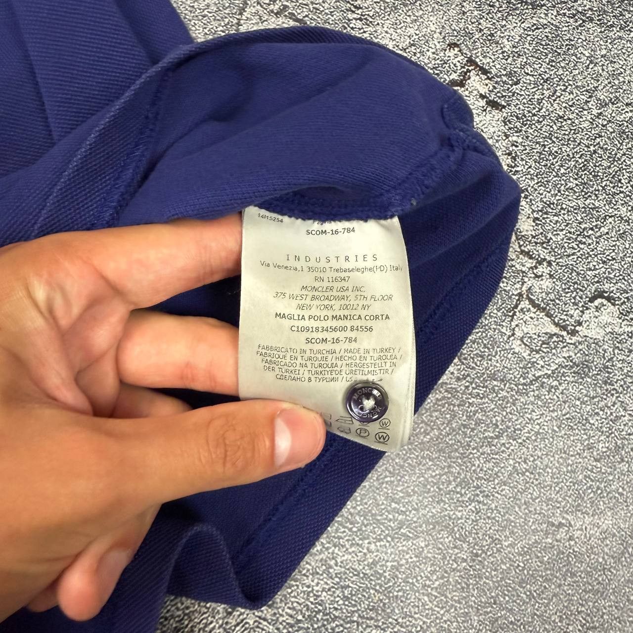 Moncler Moncler Polo T-Shirt Purple Size XL Size US XL / EU 56 / 4 - 5 Thumbnail