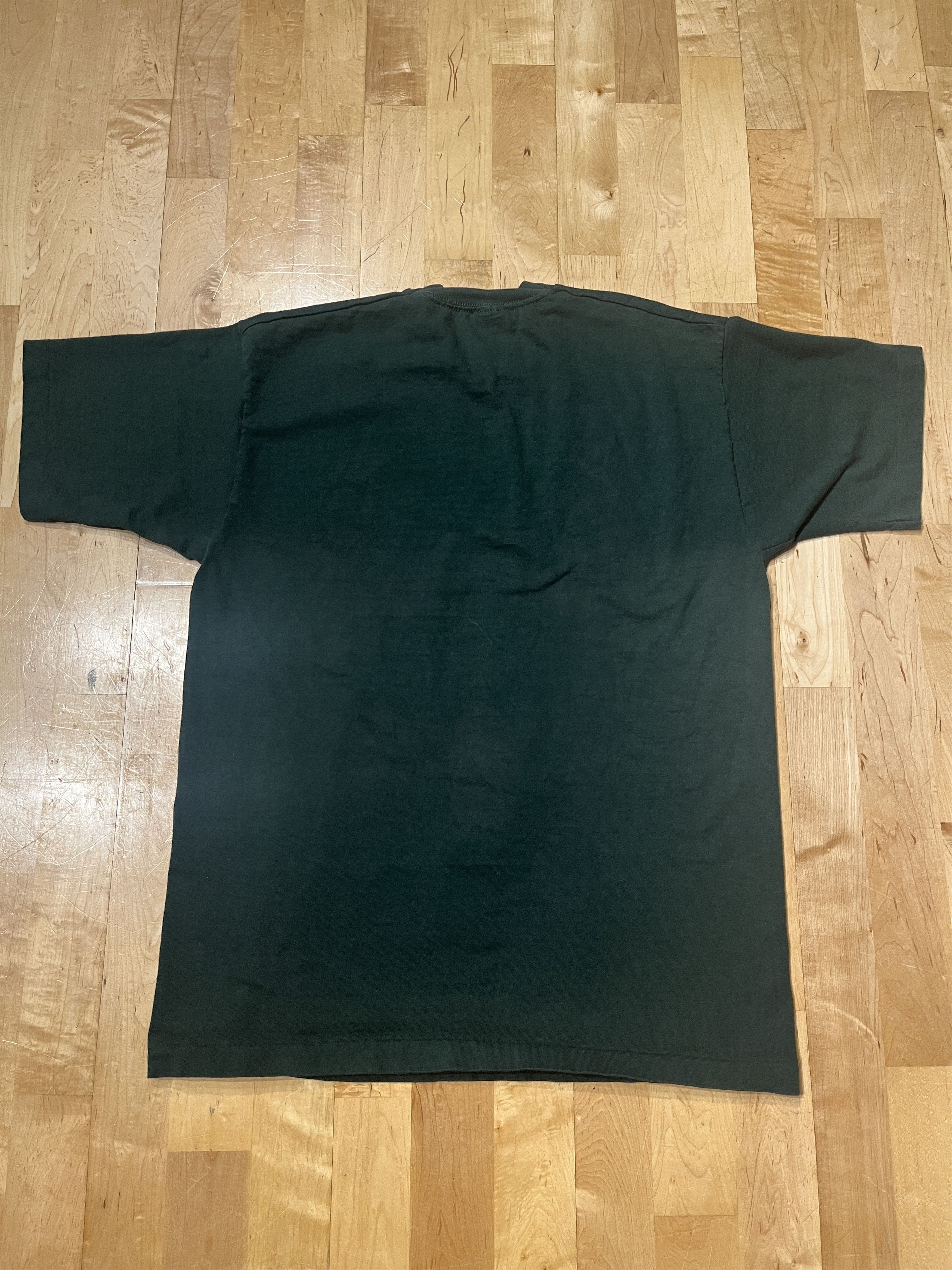 Fruit Of The Loom VTG 90s Large Buck Tee Fruit of the Loom Green Single Stitch Size US L / EU 52-54 / 3 - 7 Thumbnail
