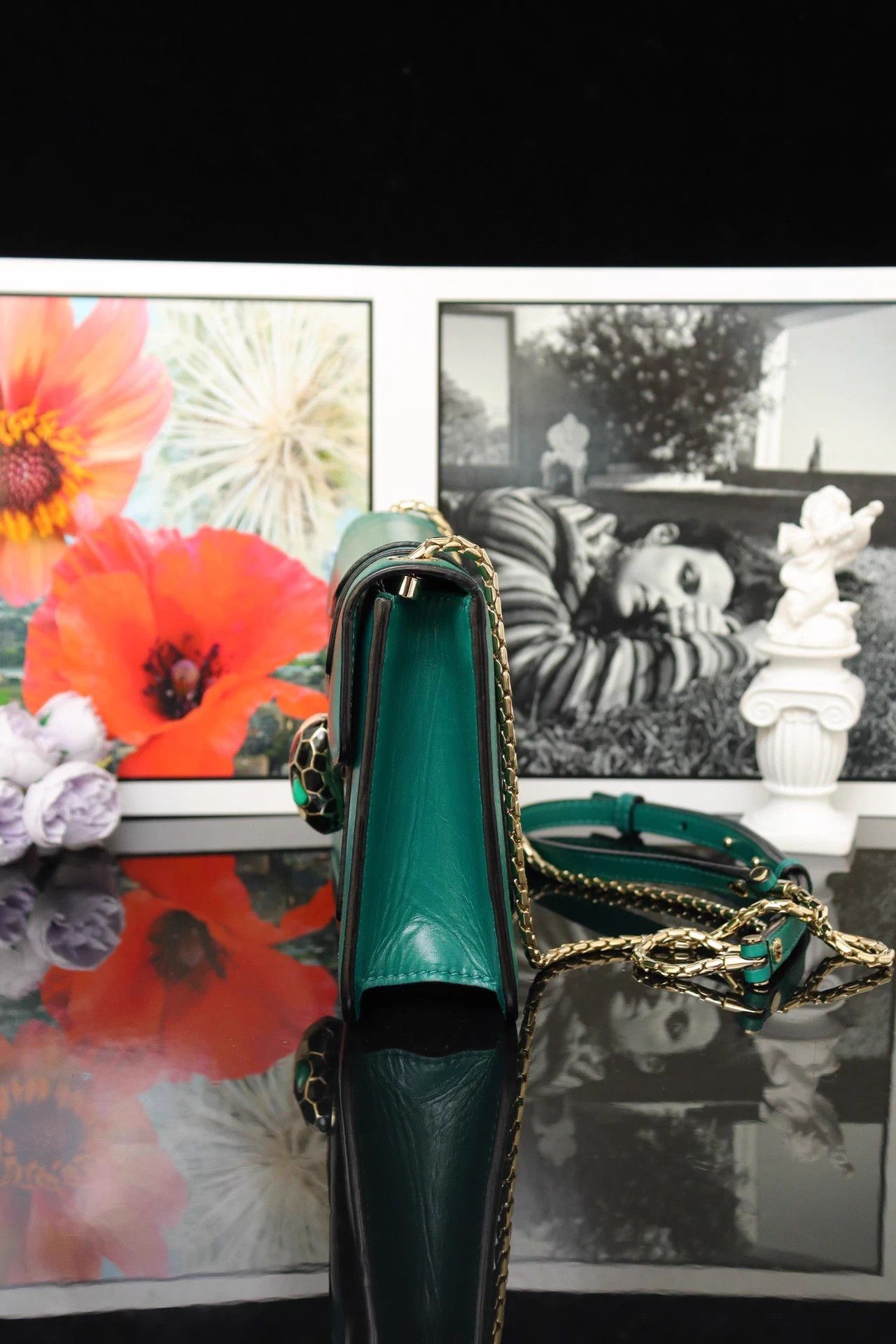 Bvlgari Bvlgari Serpenti Emerald 22x13x4.5 with mirror Size ONE SIZE - 4 Thumbnail