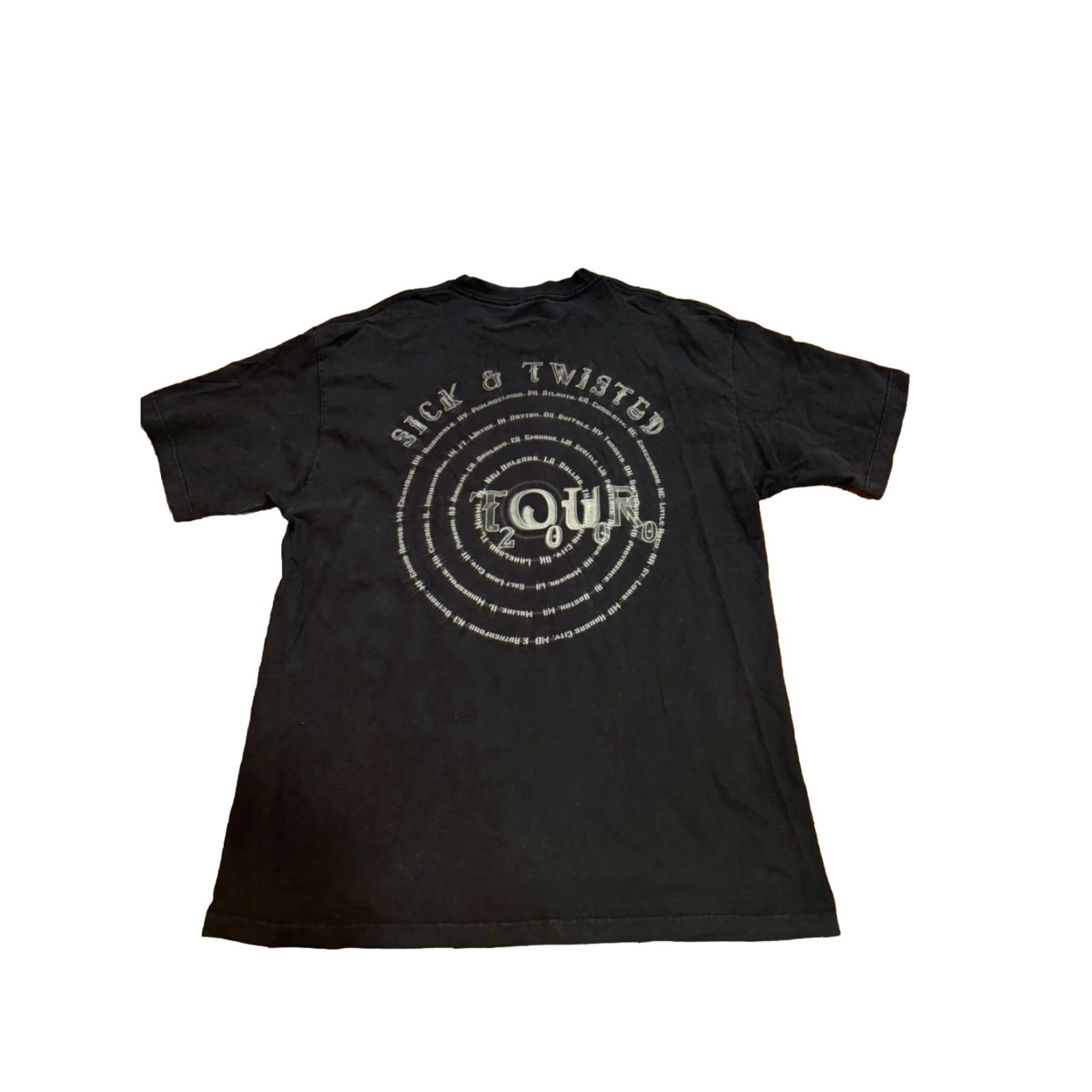 AAA VINTAGE Korn T-Shirt 2000s Nu Metal Rap Goth Band Sick Twisted Tour Size 2XL Black Mens Graphic Tee Band Tee 28-29” Shawl to Hem Size US XXL / EU 58 / 5 - 4 Thumbnail