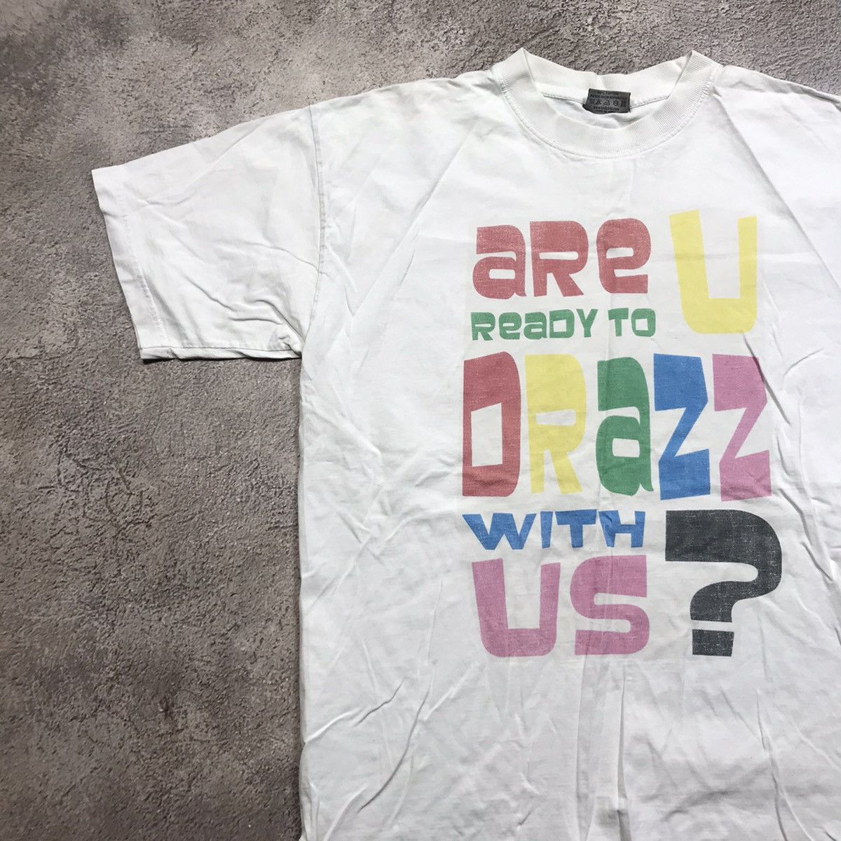 Band Tees Vintage Y2K Humor Tee “Are U Ready To DRAZZ” Graphic XL Size US XL / EU 56 / 4 - 2 Thumbnail