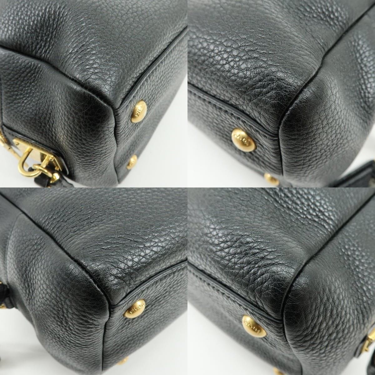 Prada Prada Vitello Daino Shoulder Bag Calfskin Black Size ONE SIZE - 5 Thumbnail