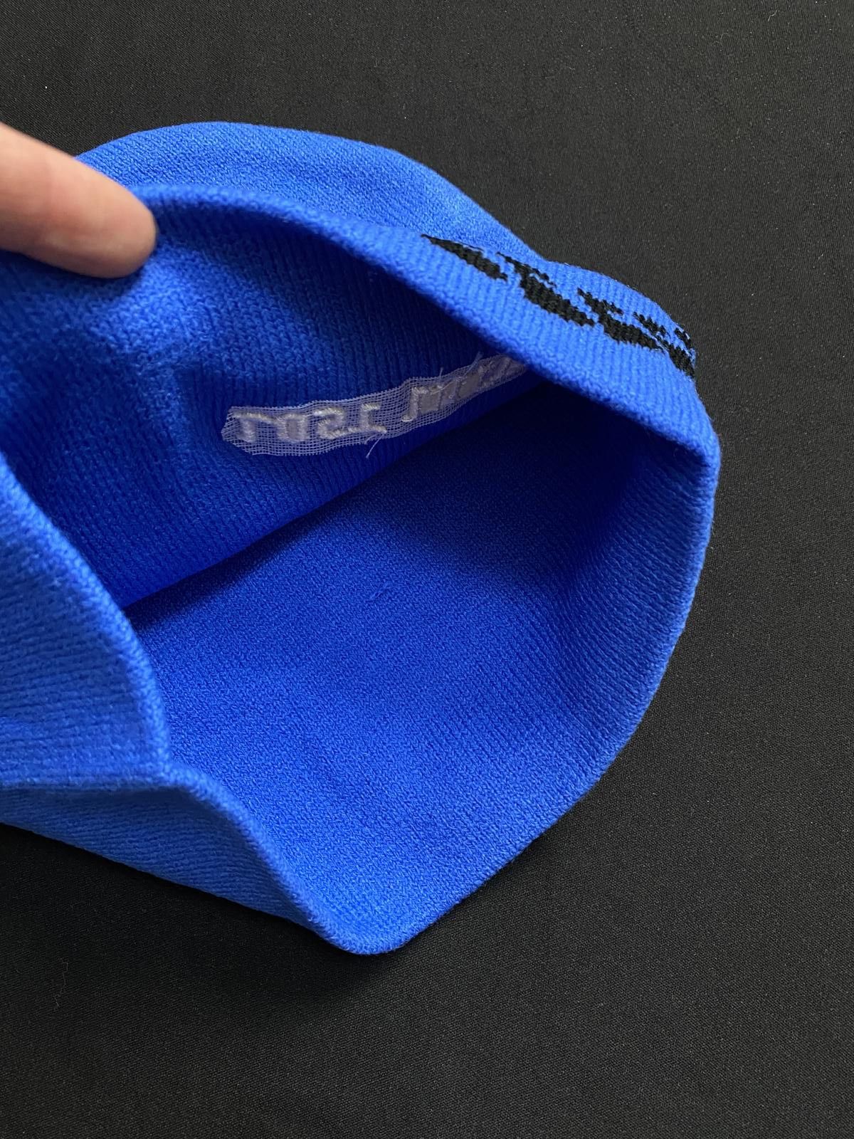 Japanese Brand Lost Intricacy Logo Full Circle Snake No Cuff Blue Beanie Size ONE SIZE - 4 Thumbnail